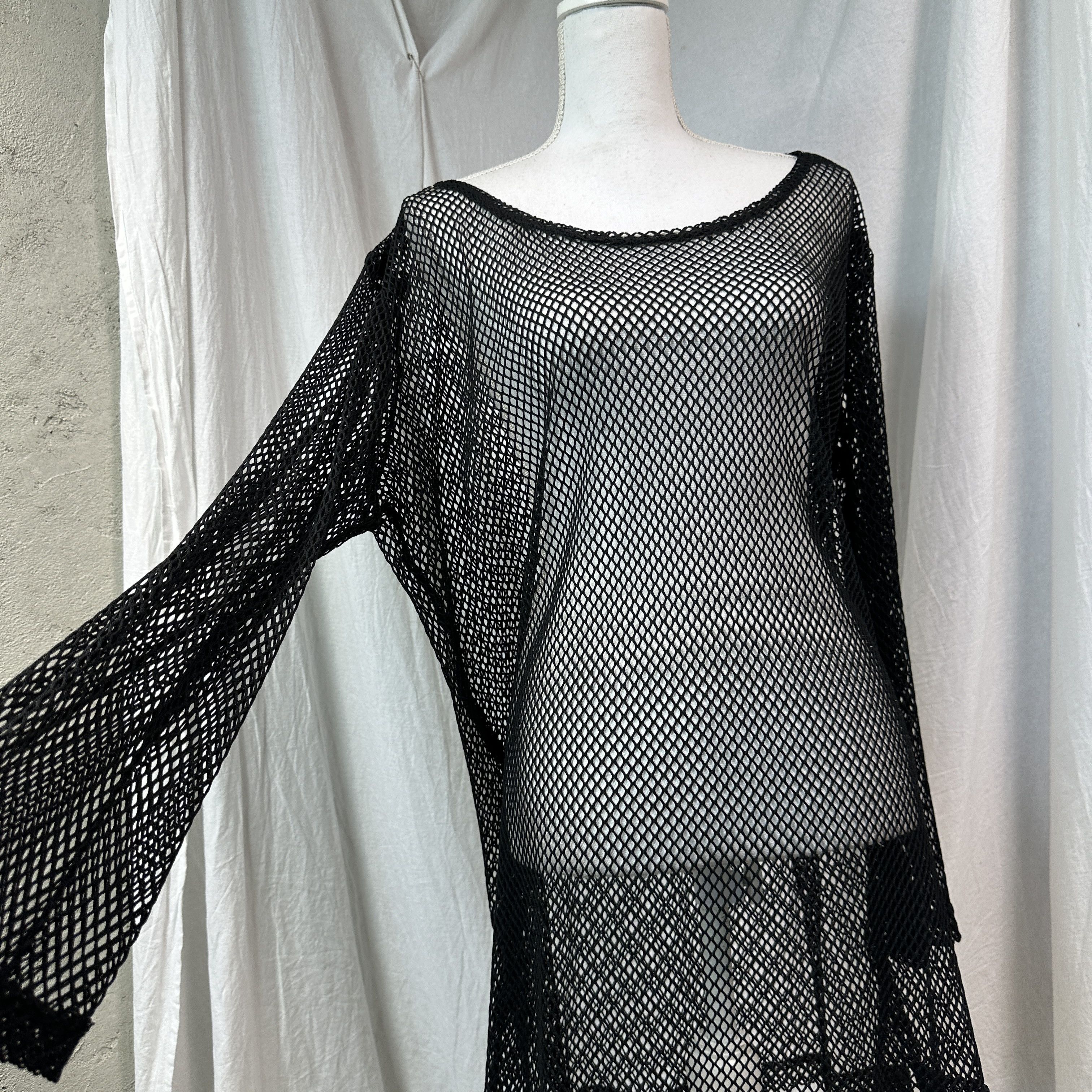 Vintage Vintage Avant Garde Layering Mesh Crochet Top / Dress 00s Size XL / US 12-14 / IT 48-50 - 2 Thumbnail