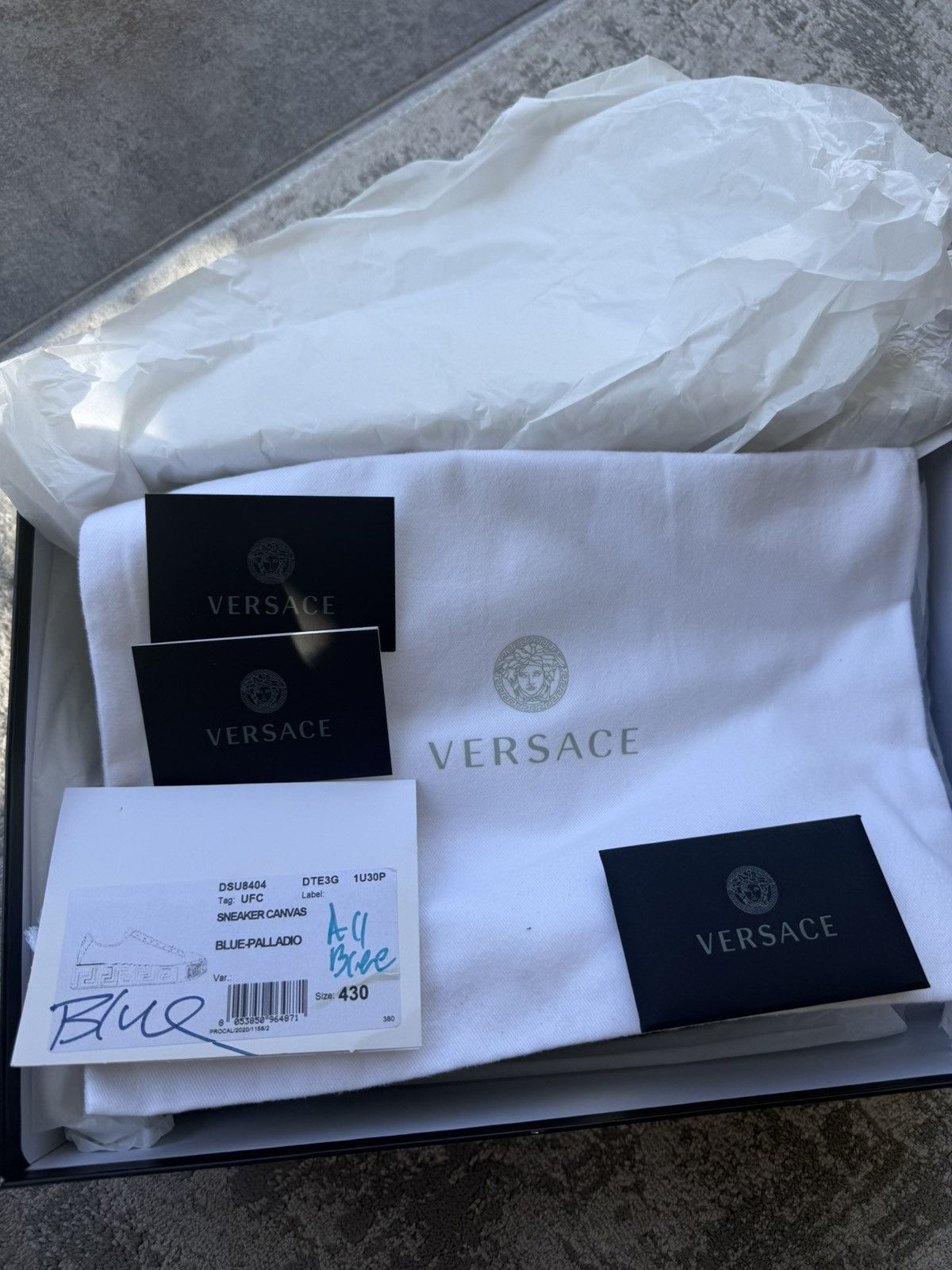 Versace VERSACE SneakerCanvas Blue-Palladio Size US 10 / EU 43 - 9 Thumbnail
