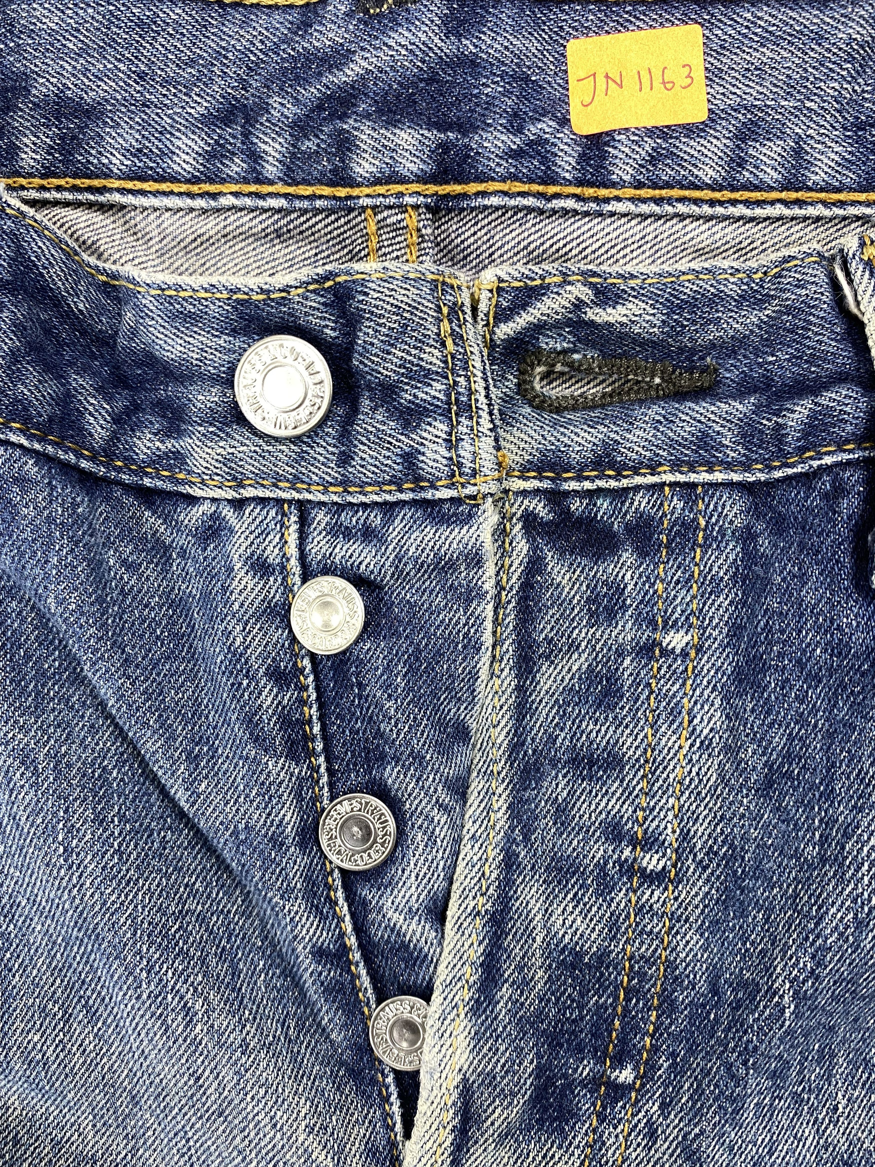 Levi's Blue Distressed Vintage Levi's 501 Jeans 30x28 Denim -JN1163 Size US 30 / EU 46 - 6 Thumbnail