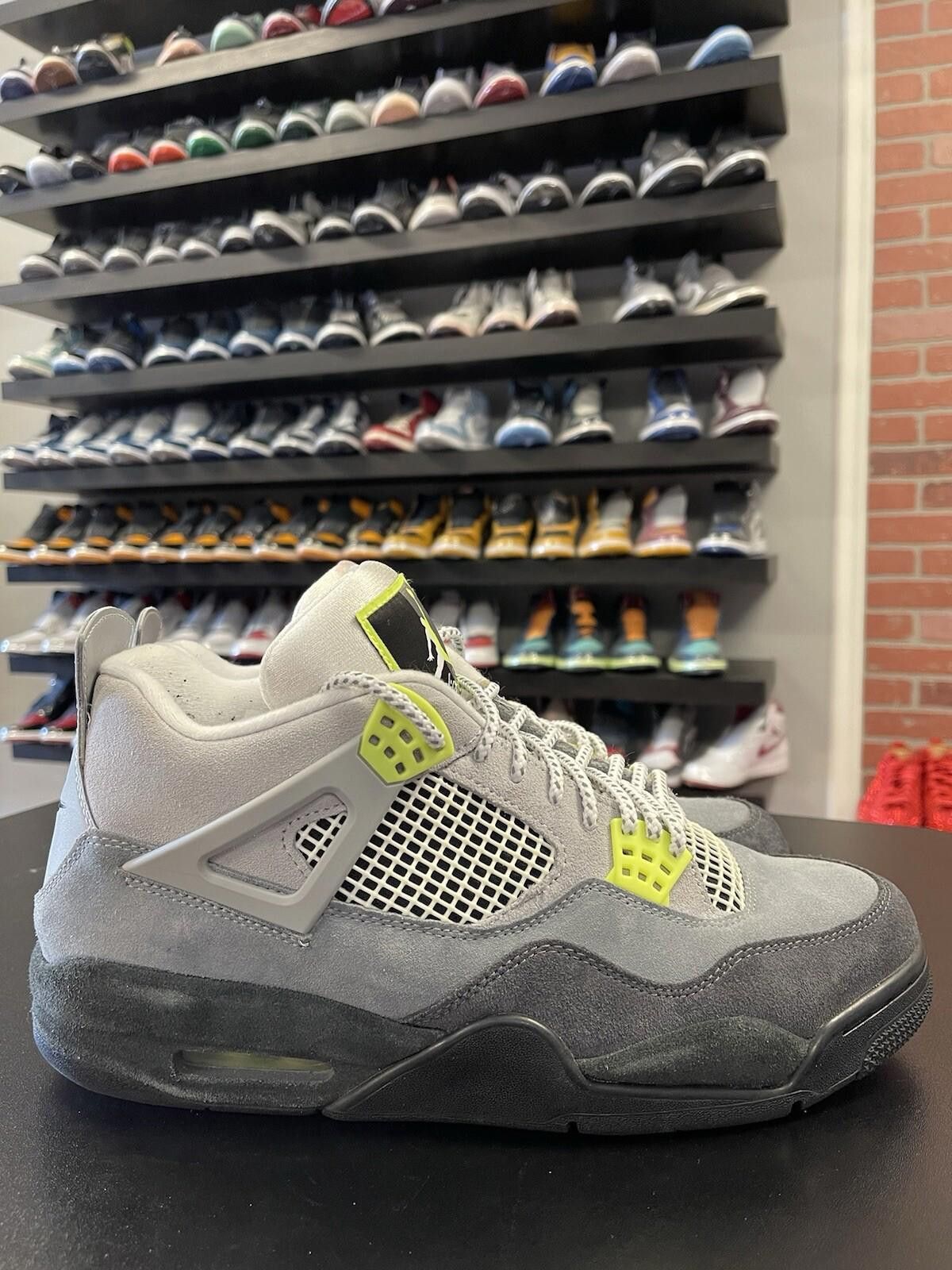 Jordan Brand Size 11.5 - Nike Air Jordan 4 Retro Mid Neon 95 CT5342-007 Size US 11.5 / EU 44-45 - 3 Thumbnail