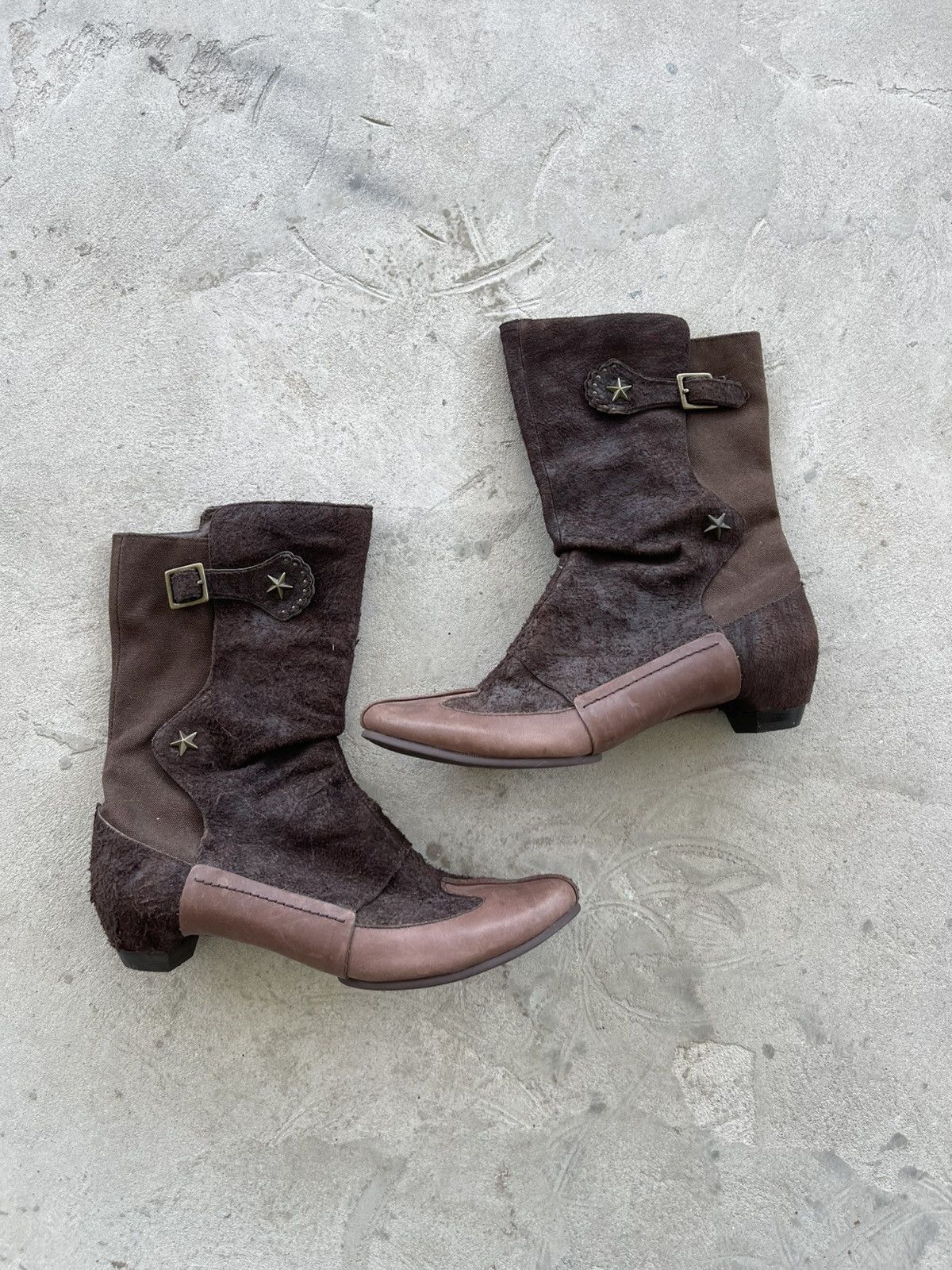 Diesel × Vintage Vintage 90s Rare Diesel Sharp Shooter Cowboy Western Boots Size US 8.5 / IT 38.5 - 1 Thumbnail