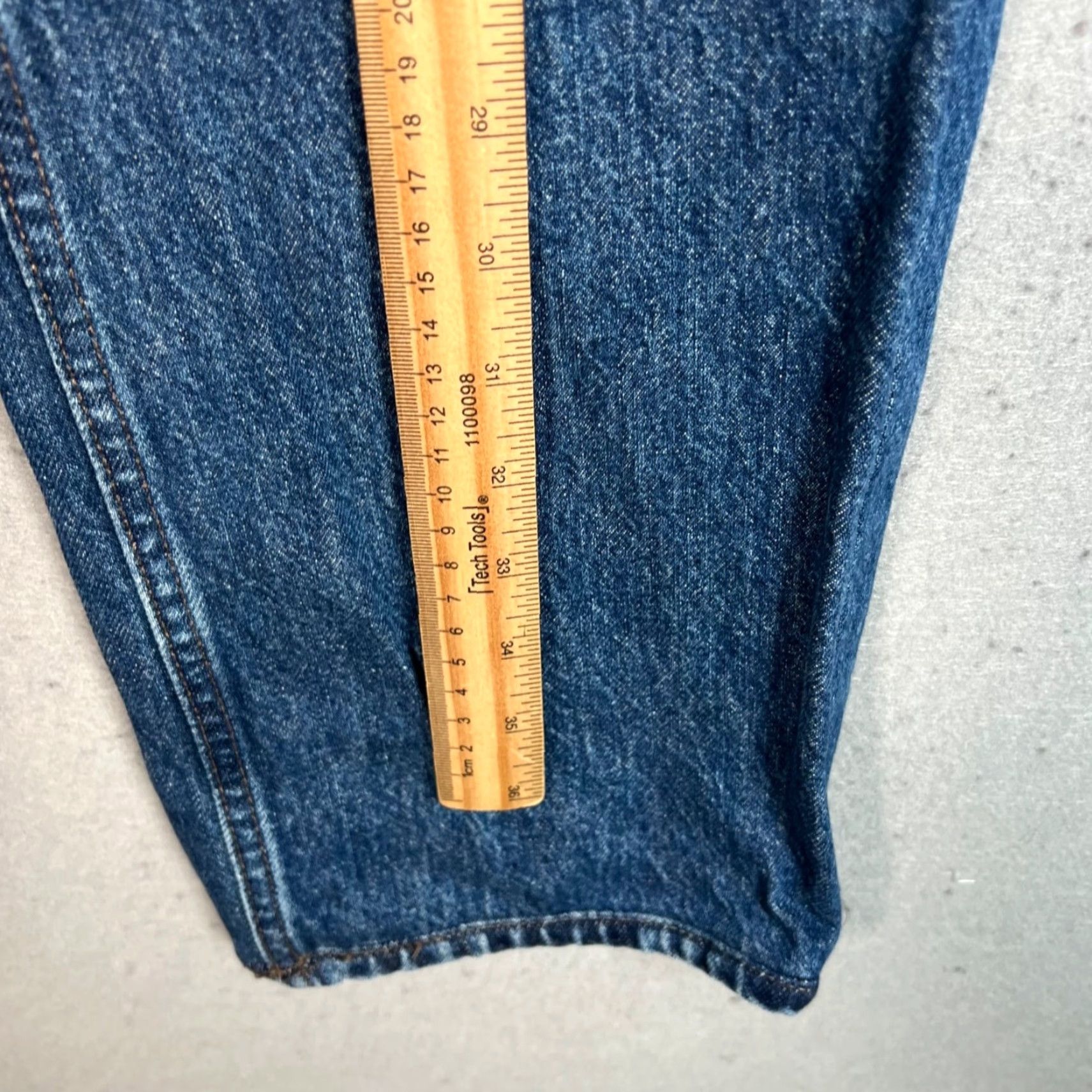 Uniqlo Uniqlo J.W. Anderson Womens Size 29 High-Waisted Straight Leg Denim Jeans Blue 5-Pocket Regular Rise Regular Color: Blue Jeans Women 29s Size 29" - 6 Thumbnail