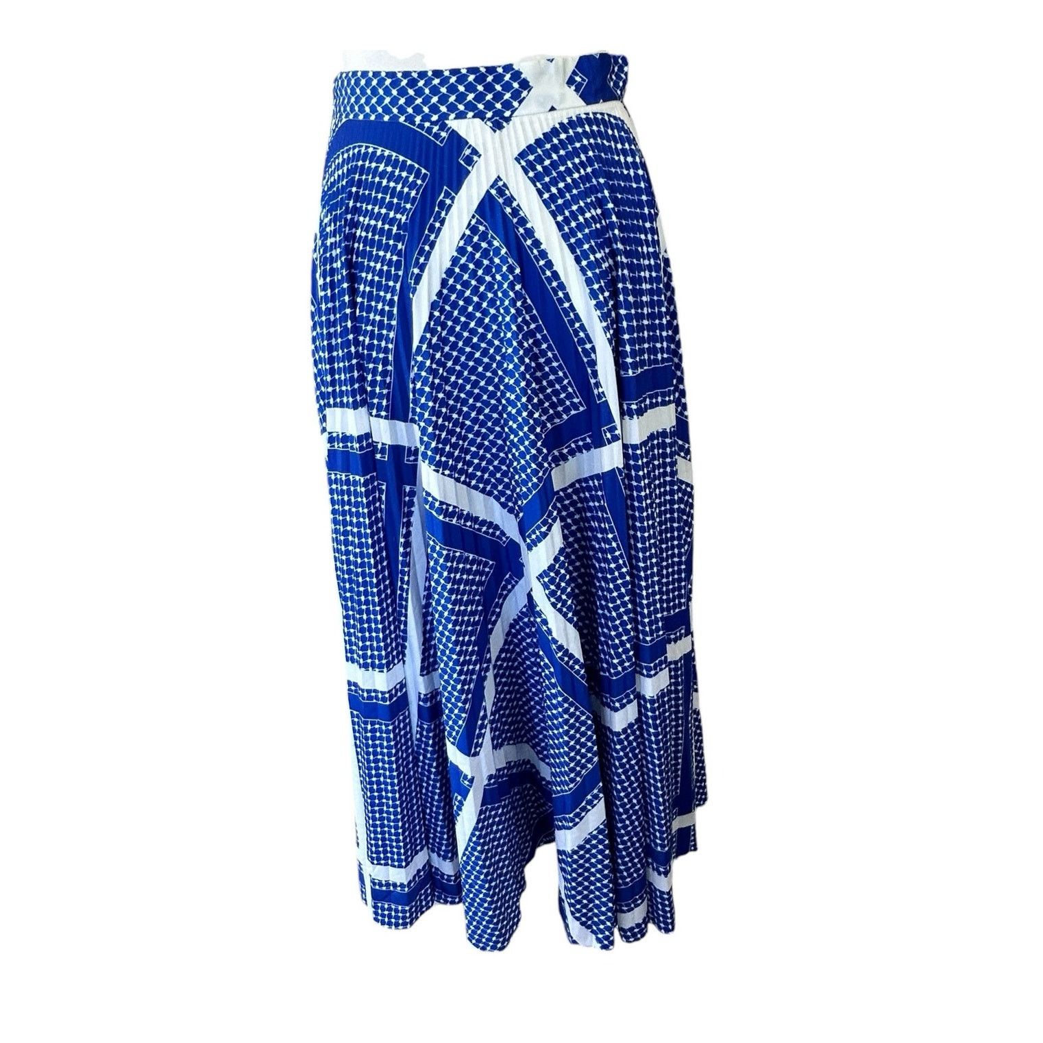 MSGM MSGM Pleated Skirt 42 8 US Blue White Plaid Avant Garde Twee Size 30" / US 8 / IT 44 - 6 Thumbnail
