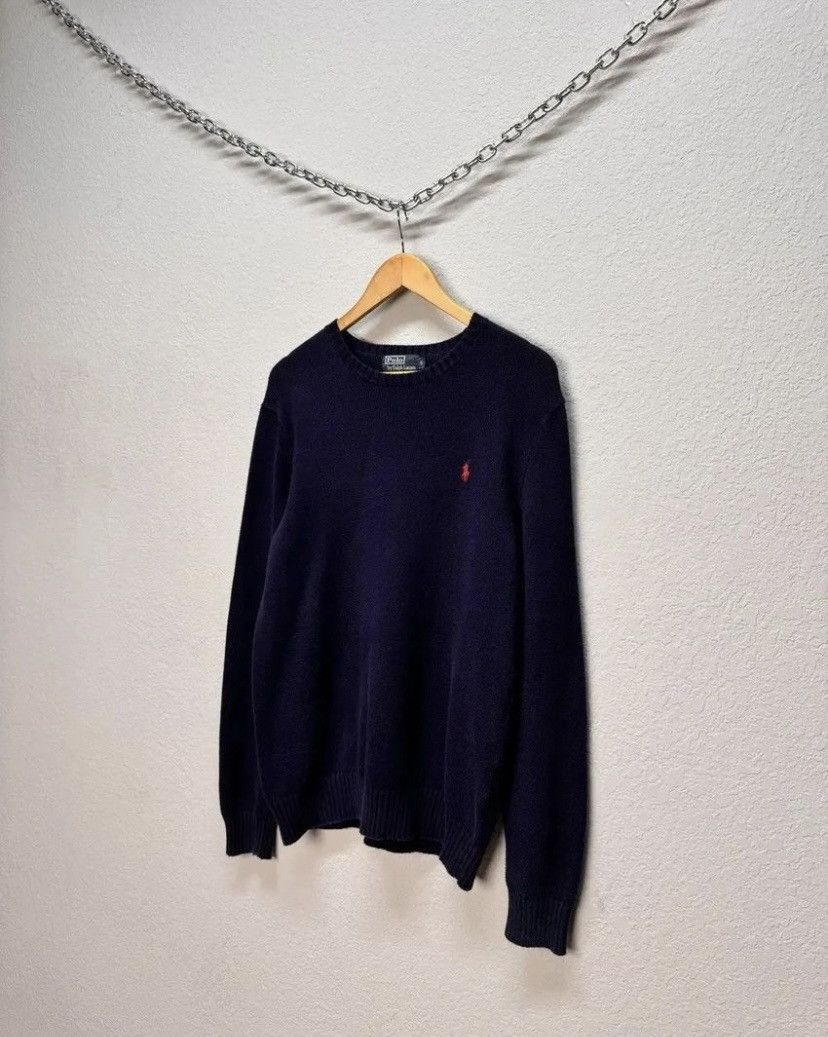 Polo Ralph Lauren Polo Ralph Lauren Wool Cable Knit Blue Sweater Size US M / EU 48-50 / 2 - 5 Thumbnail