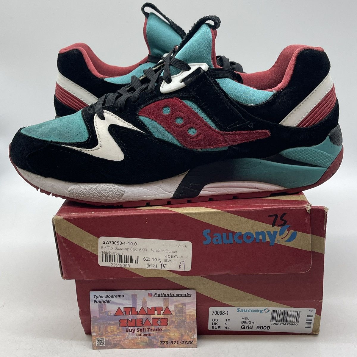 Saucony Bait x grid Viridiana burner Size US 10 / EU 43 - 1 Thumbnail
