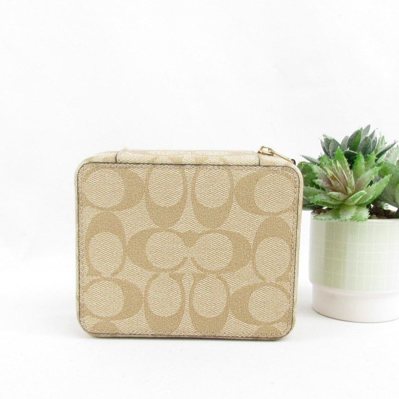 Coach Coach Large Jewelry Box In Signature Canvas Size ONE SIZE - 2 Thumbnail