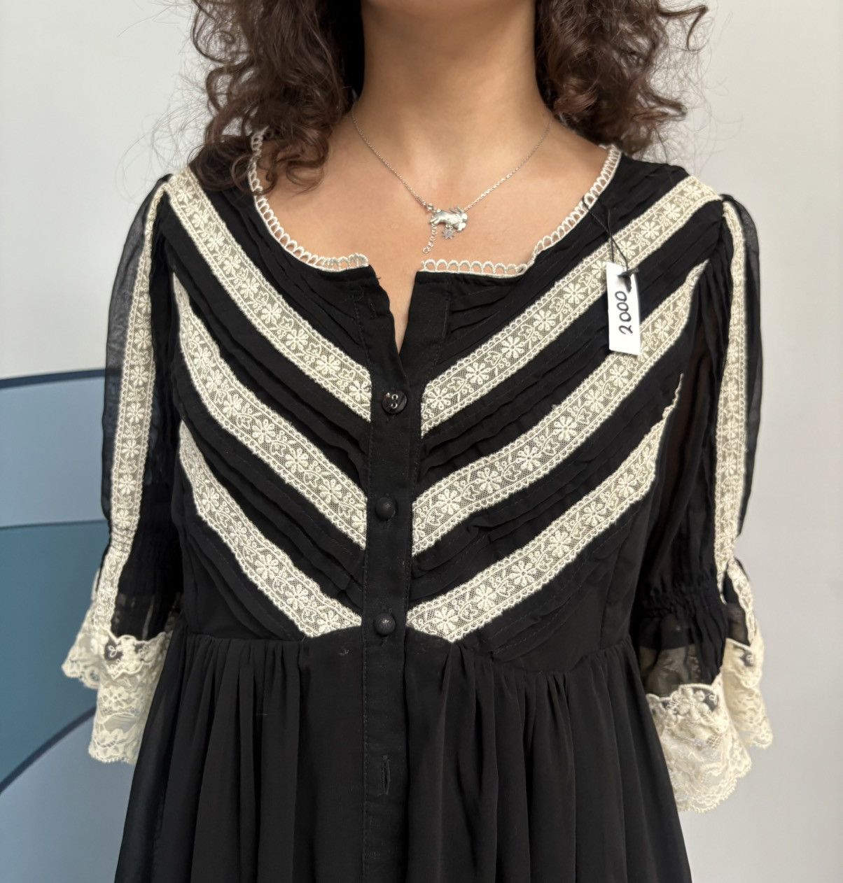 Vintage Vintage dress Size M / US 6-8 / IT 42-44 - 3 Thumbnail