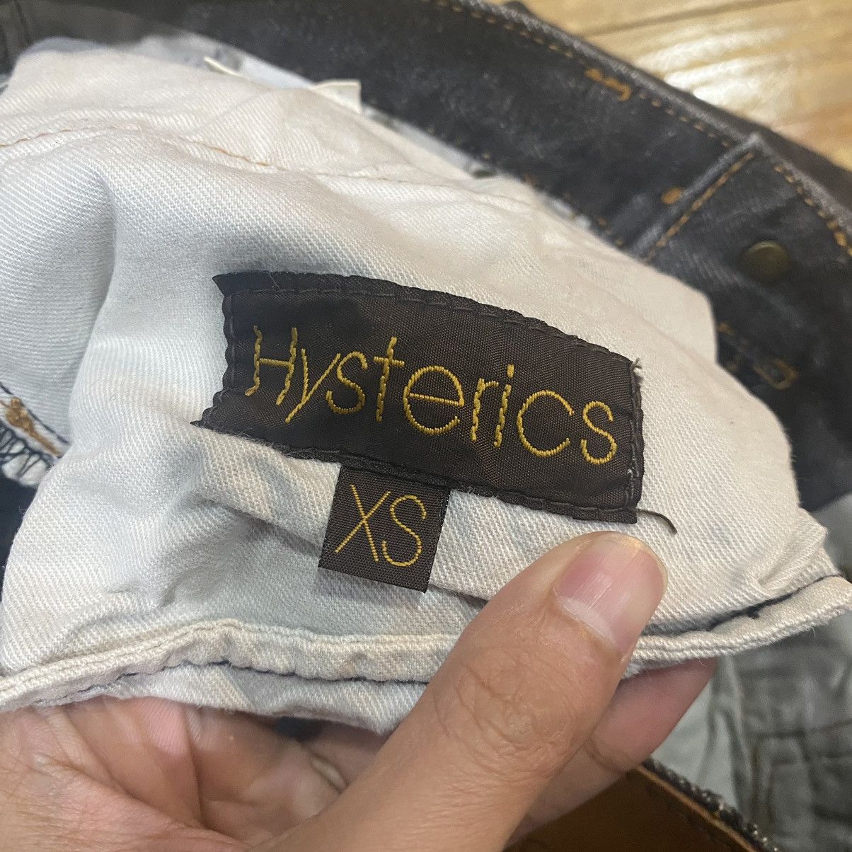 Hysteric Glamour Vintage HG Slim Fit Low Rise Fashion Jeans Size 27" / US 4 / IT 40 - 11 Thumbnail