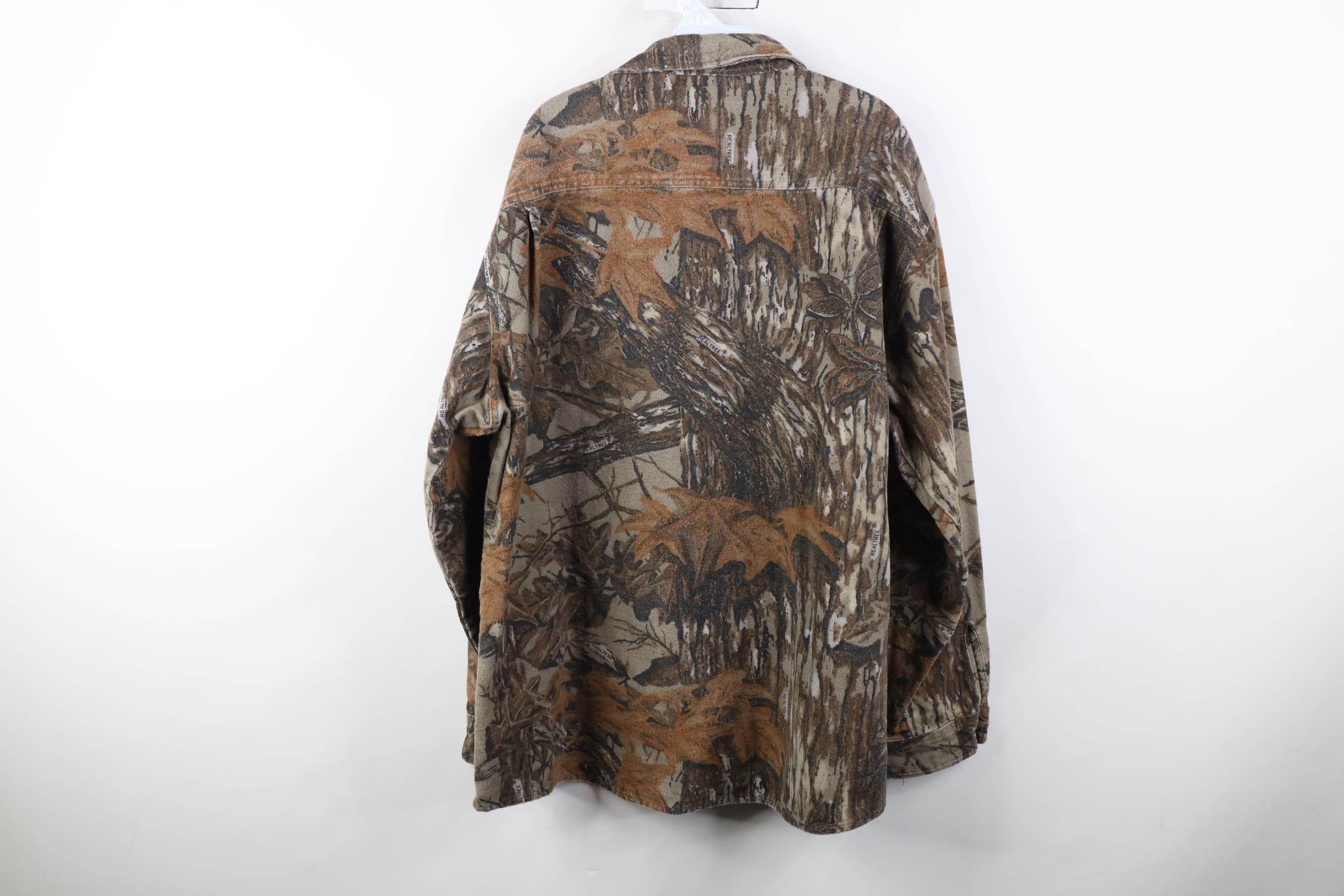 Vintage Vintage 90s Camouflage Chamois Cloth Button Shirt USA Size US XXL / EU 58 / 5 - 11 Thumbnail
