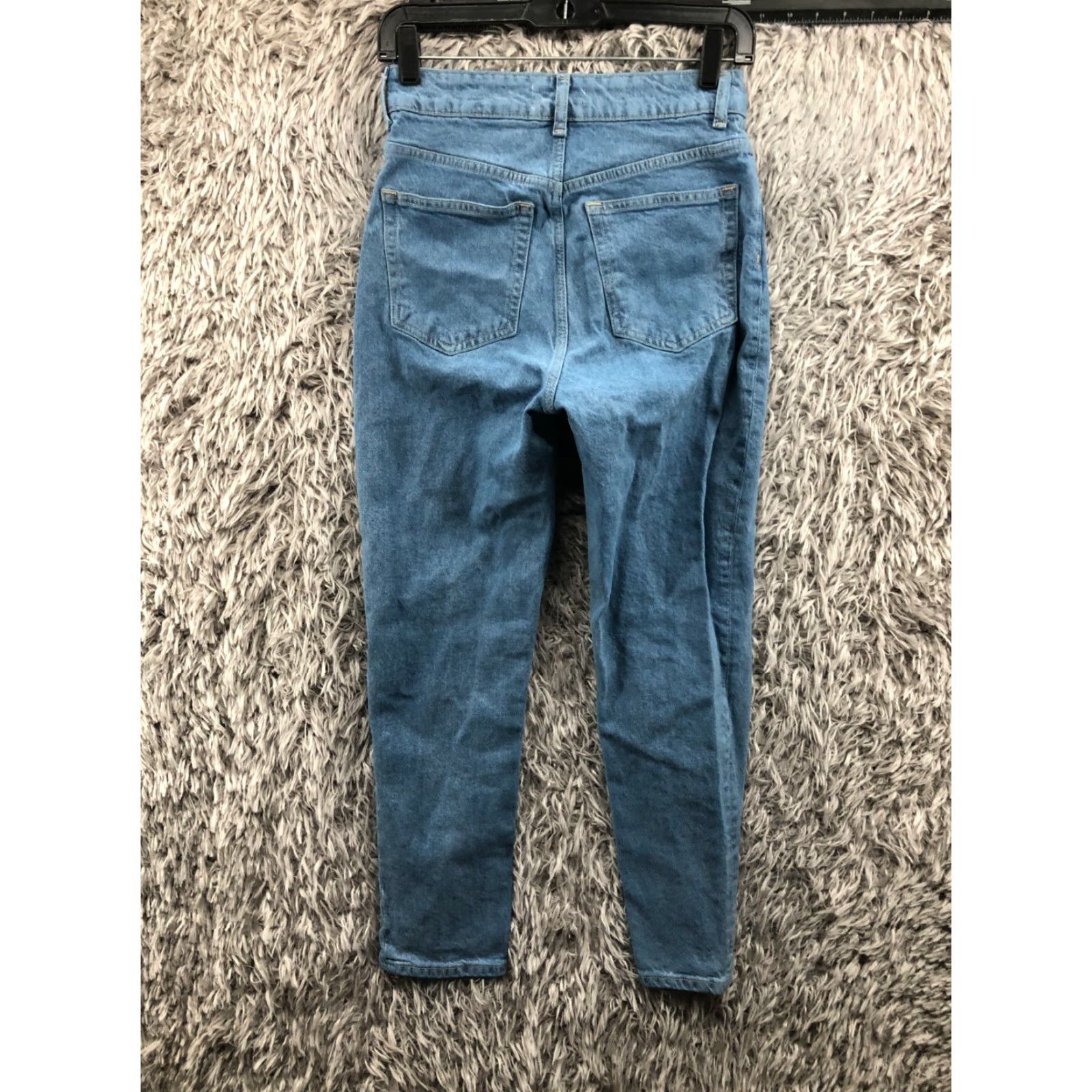 H&M H&M High Rise Taper Jeans Size 4 Womens Medium Wash Blue Jeans 27in Inseam 5-Pocket Design Regular Cotton Denim Brand H&M Womens Tangible Size 27" / US 4 / IT 40 - 5 Thumbnail