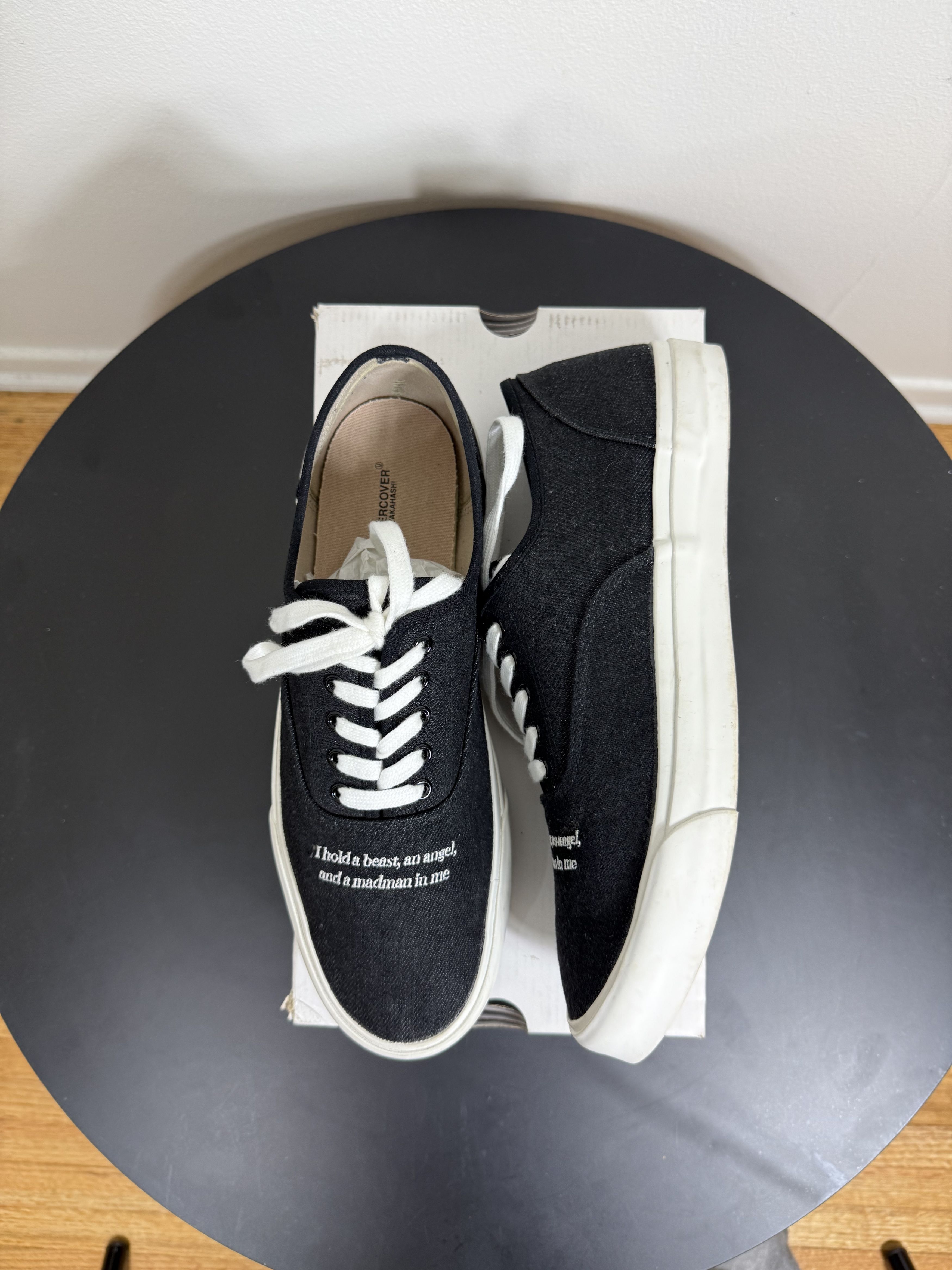 Undercover SS20 Black Sneakers "Chaos/Balance" Size US 9.5 / EU 42-43 - 3 Thumbnail