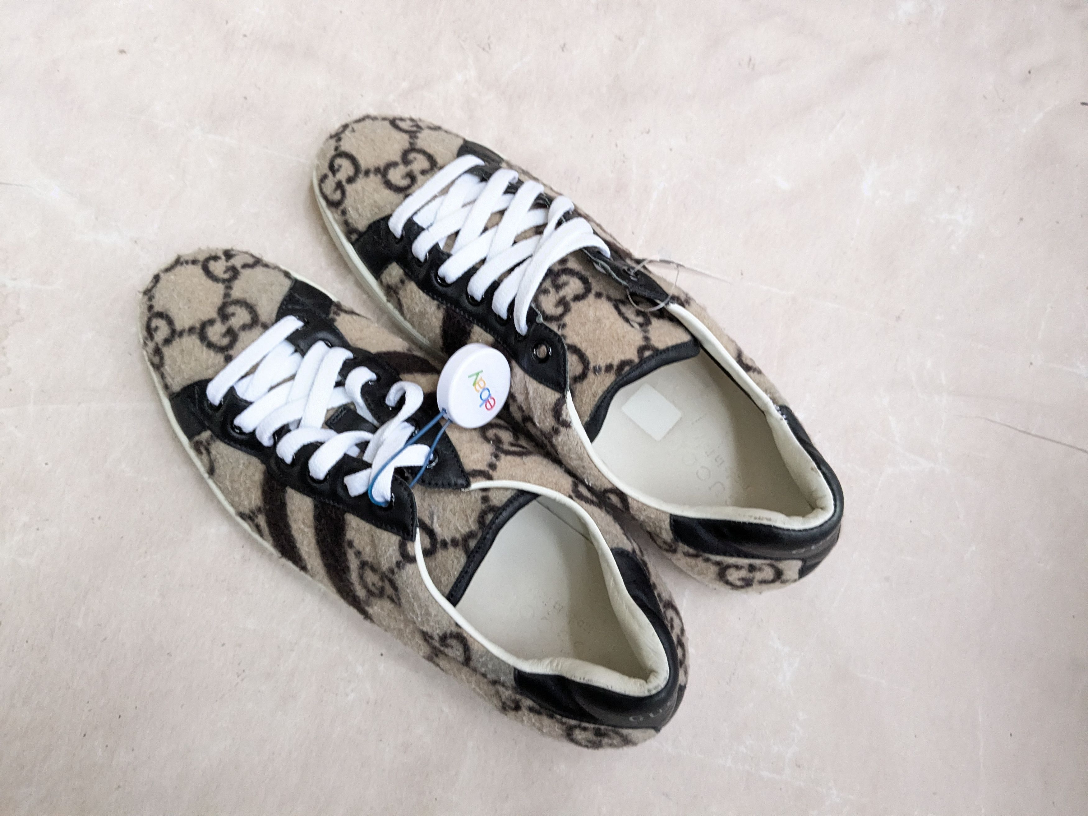 Gucci Gucci Ace Sneakers Monogram 11 Wool Logo GG Low Size US 11 / EU 44 - 12 Thumbnail