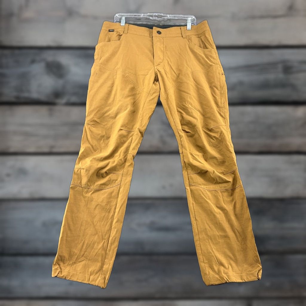Vintage Kuhl Pants Mens 36x32 Cargo Nylon Stretch Lightweight Brown Tan 5-Pocket Straight Regular Vintage: No Size US 36 / EU 52 - 1 Thumbnail