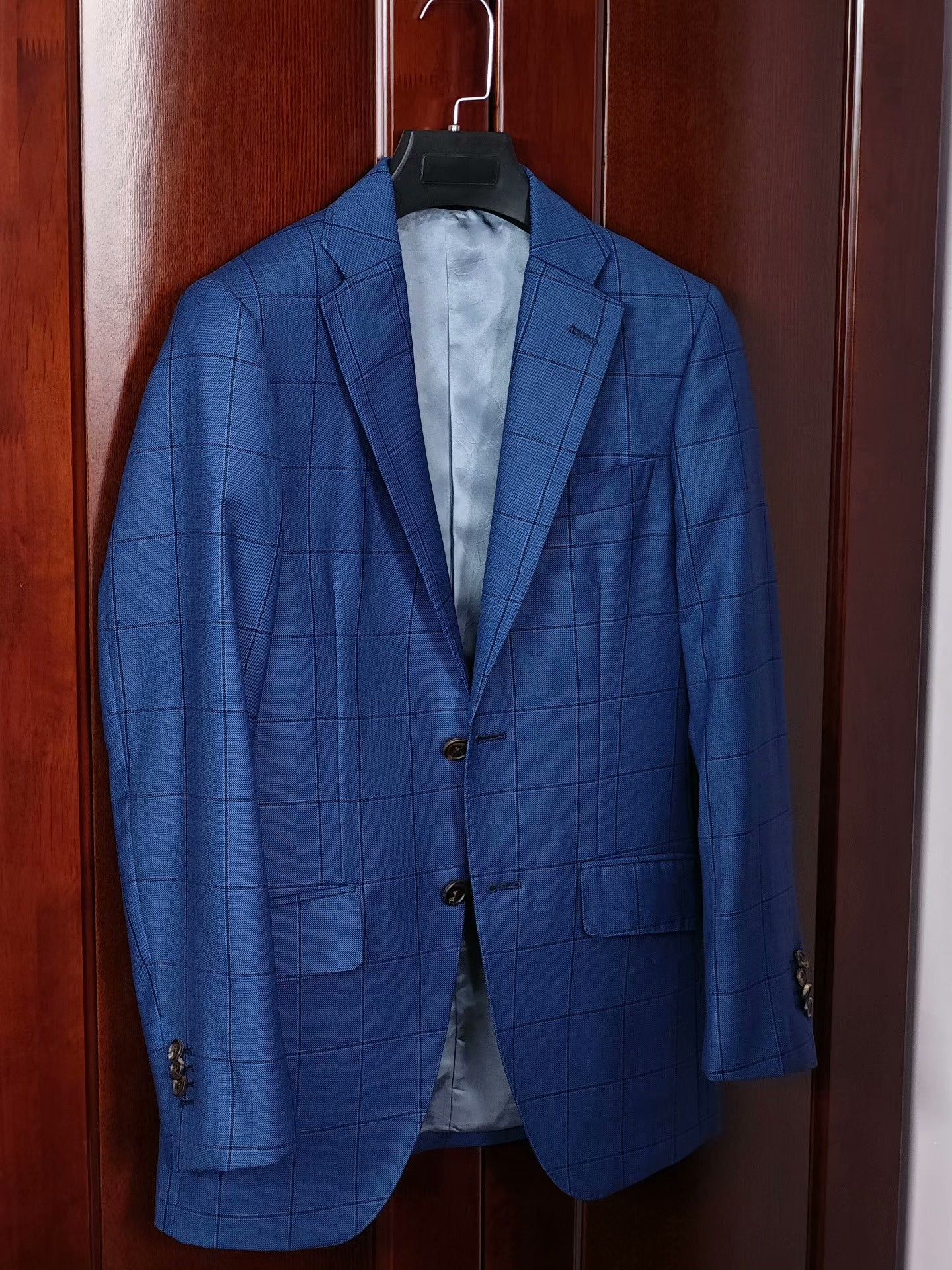 Japanese Brand Custom Blue Wool Jacket Size US XS / EU 42 / 0 - 1 Thumbnail
