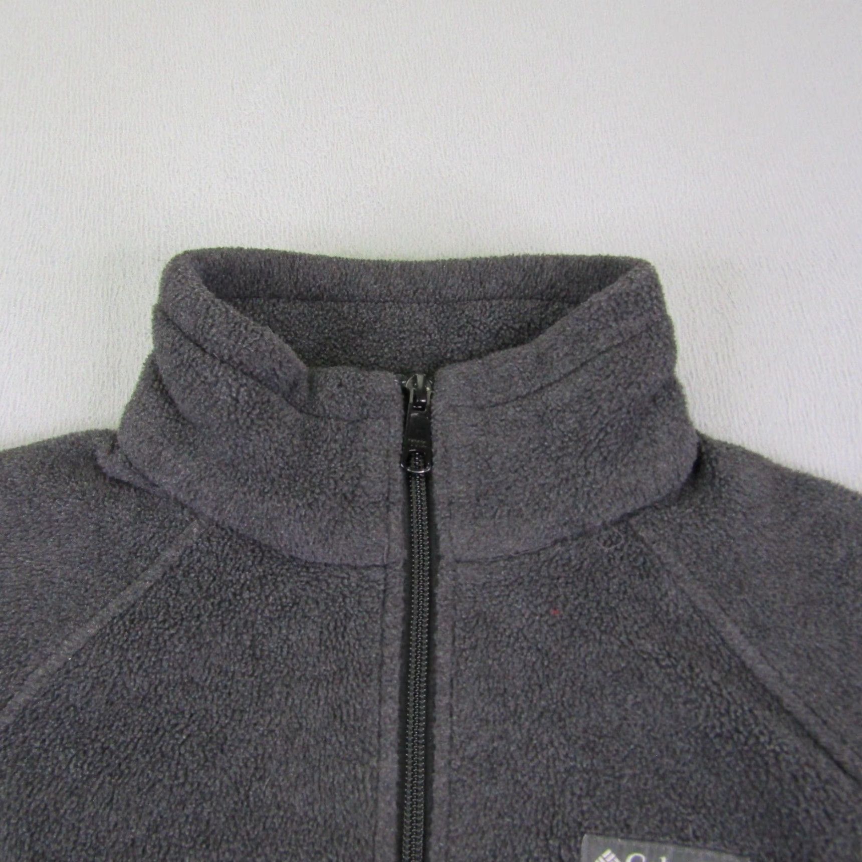 Vintage Columbia Jacket Womens Small Gray Fleece Full Zip Up Coat Outdoors - Regular Pockets Zipper Lightweight Size S / US 4 / IT 40 - 2 Thumbnail