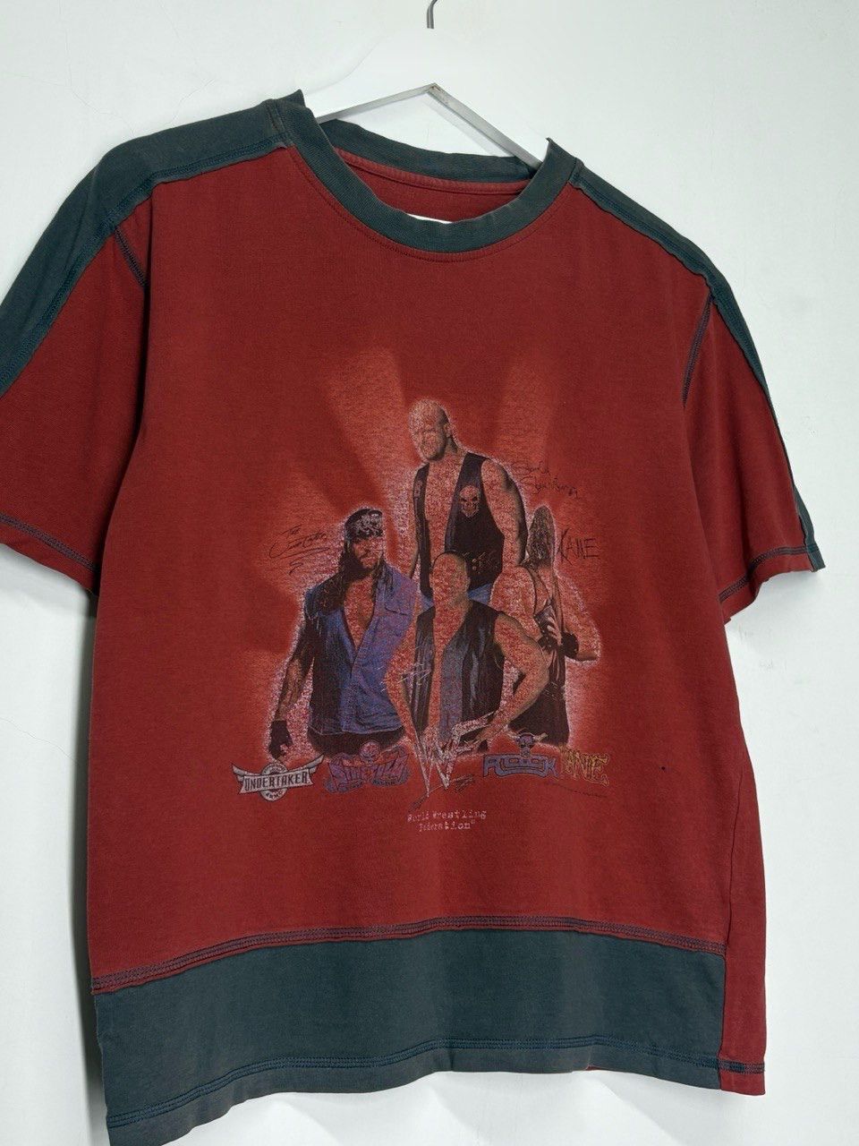WWF Vintage 2000s WWE Wrestlemania Tee Stone Cold The Rock Kane Size US S / EU 44-46 / 1 - 3 Thumbnail