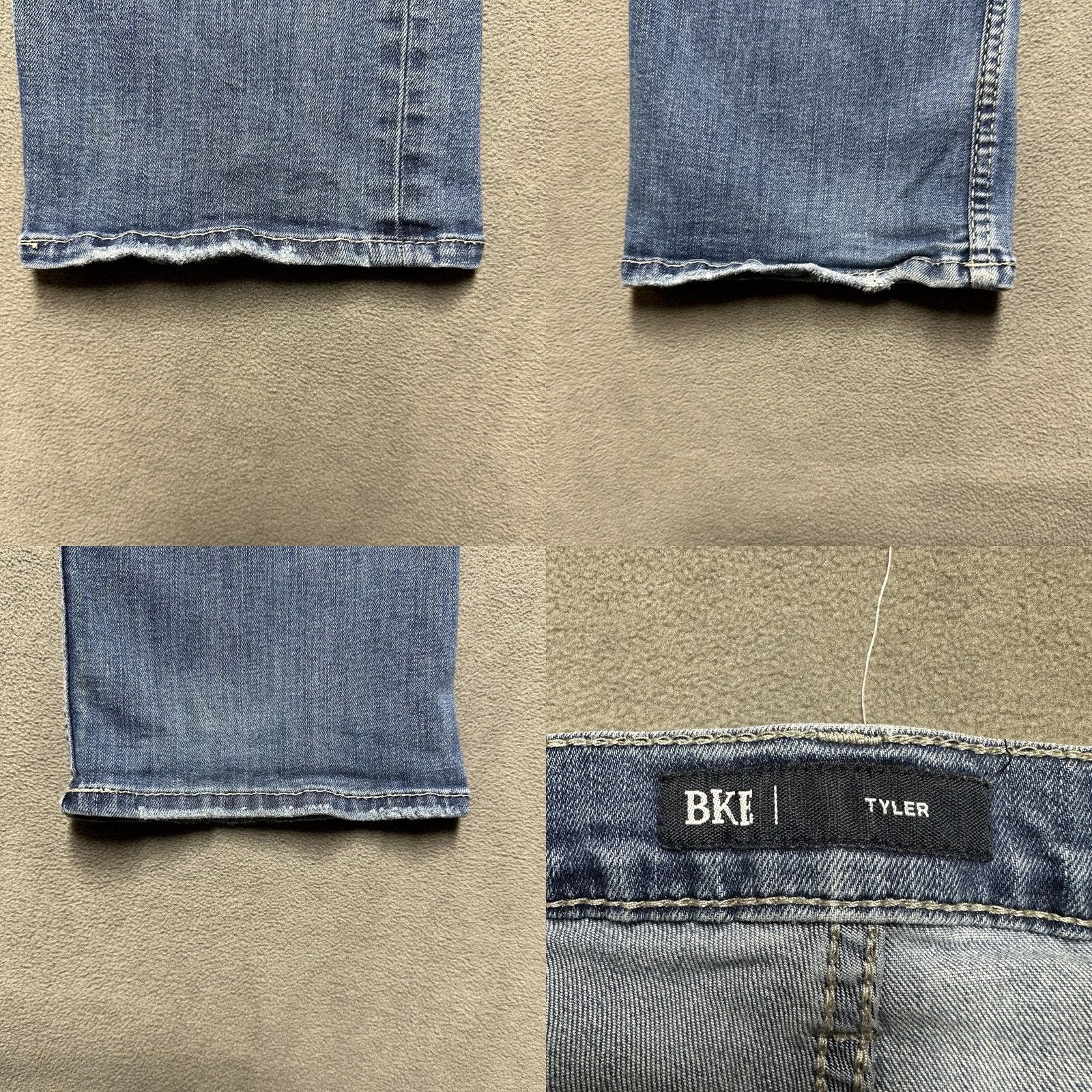 Vintage BKE Tyler Jeans Mens 30x30 (29x28.5) Blue Denim Stretch Relaxed Fit Mid Rise GUC Size US 30 / EU 46 - 8 Thumbnail
