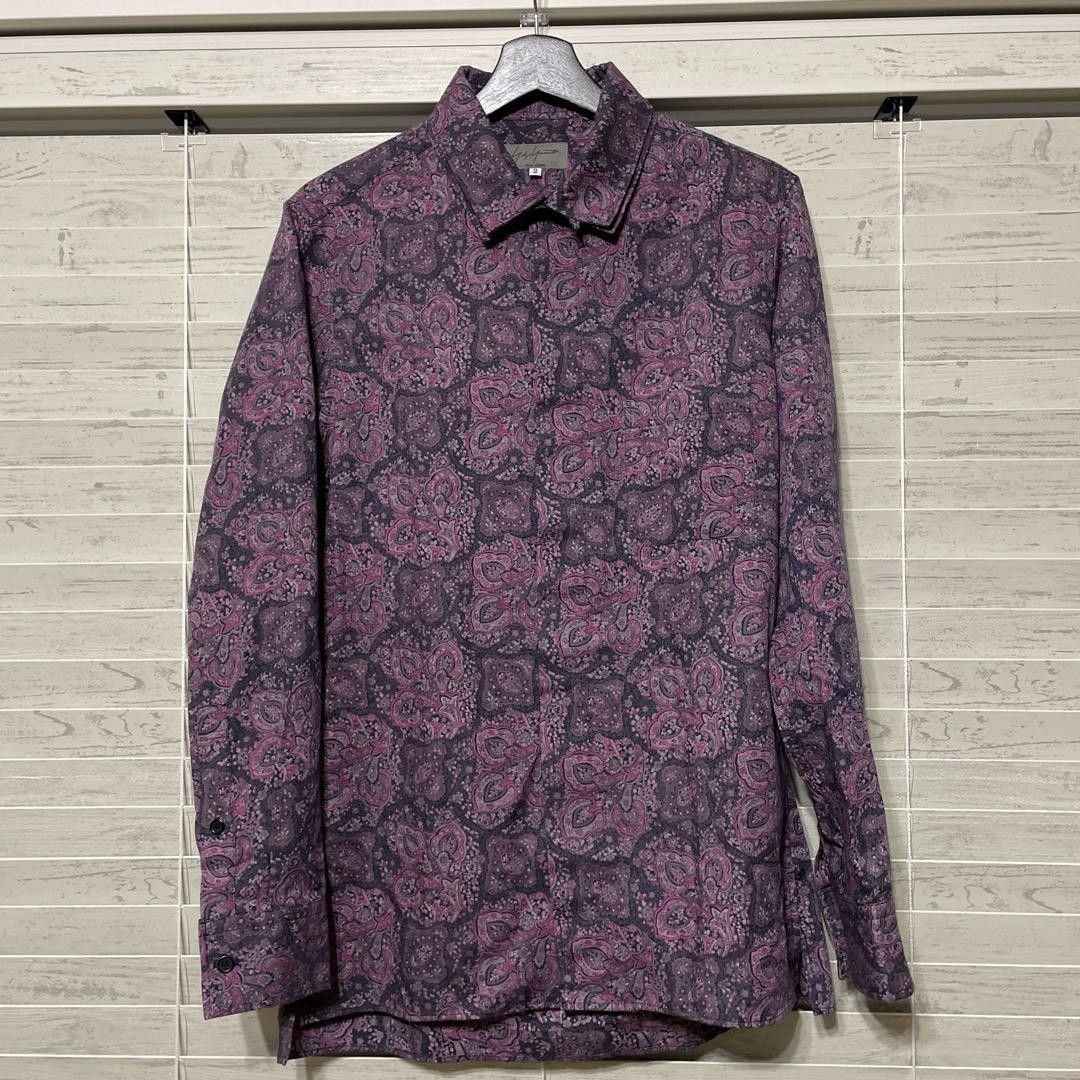 POUR HOMME 14aw paisley pattern long shirts
