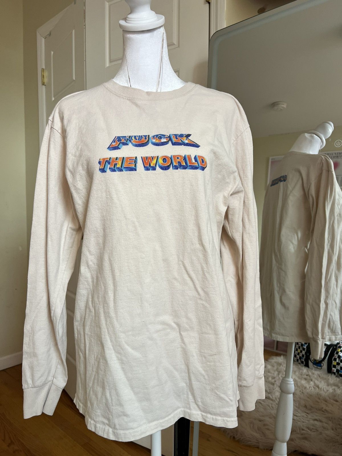 Supreme Supreme Fuck The World Long Sleeve Tee Size US M / EU 48-50 / 2 - 1 Thumbnail
