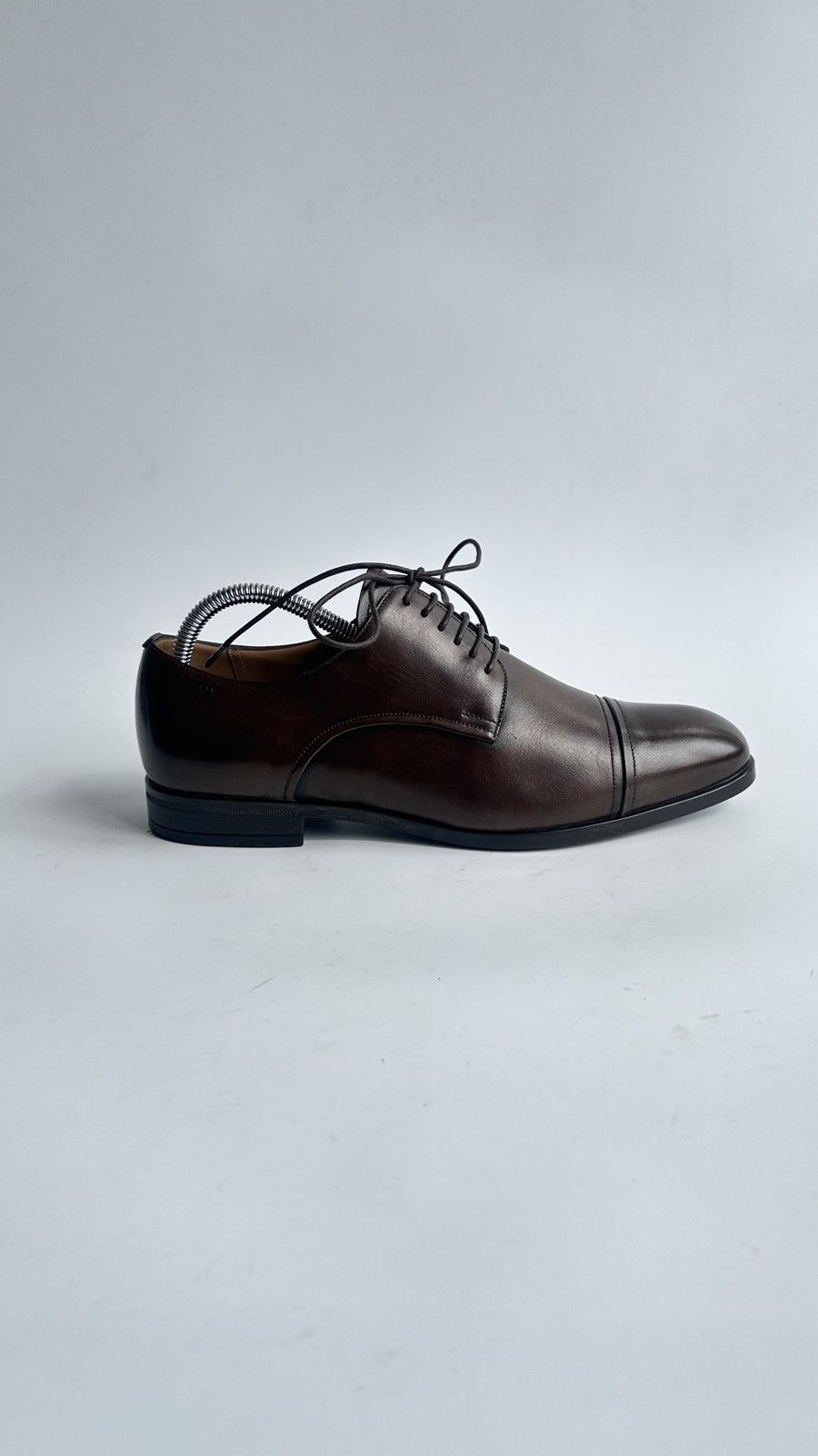 Bally Bally Switzerland Lampy Brown Leather Derby Shoes US 7.5 EEE Size US 7.5 / EU 40-41 - 9 Thumbnail