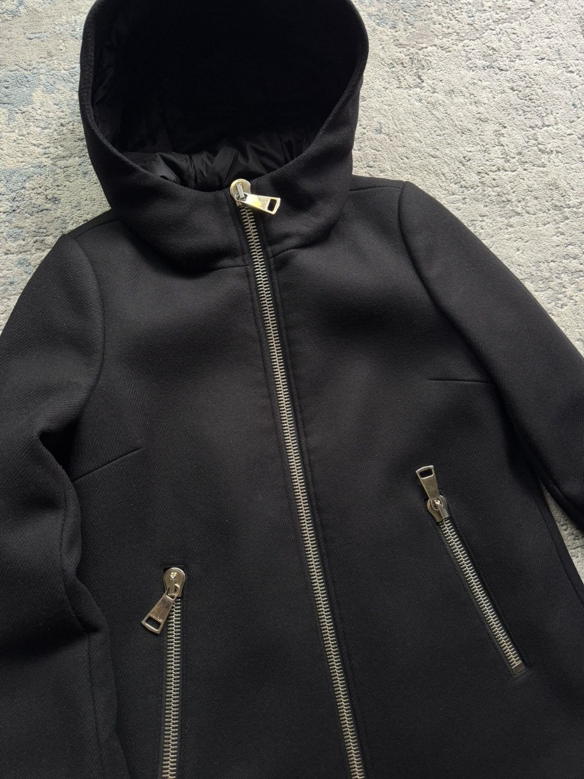 Moncler Moncler Arbu Wool Down Hooded Coat Size 1 Size XS / US 0-2 / IT 36-38 - 14 Thumbnail