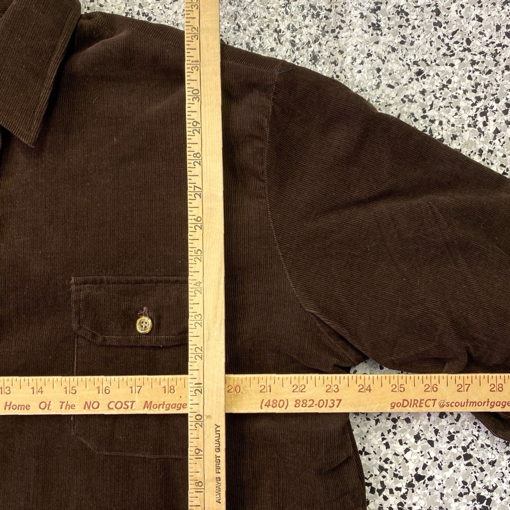 Sears VINTAGE County Touch Corduroy Shirt Jacket Brown Lined XL Mens Jacket Size US XL / EU 56 / 4 - 2 Thumbnail