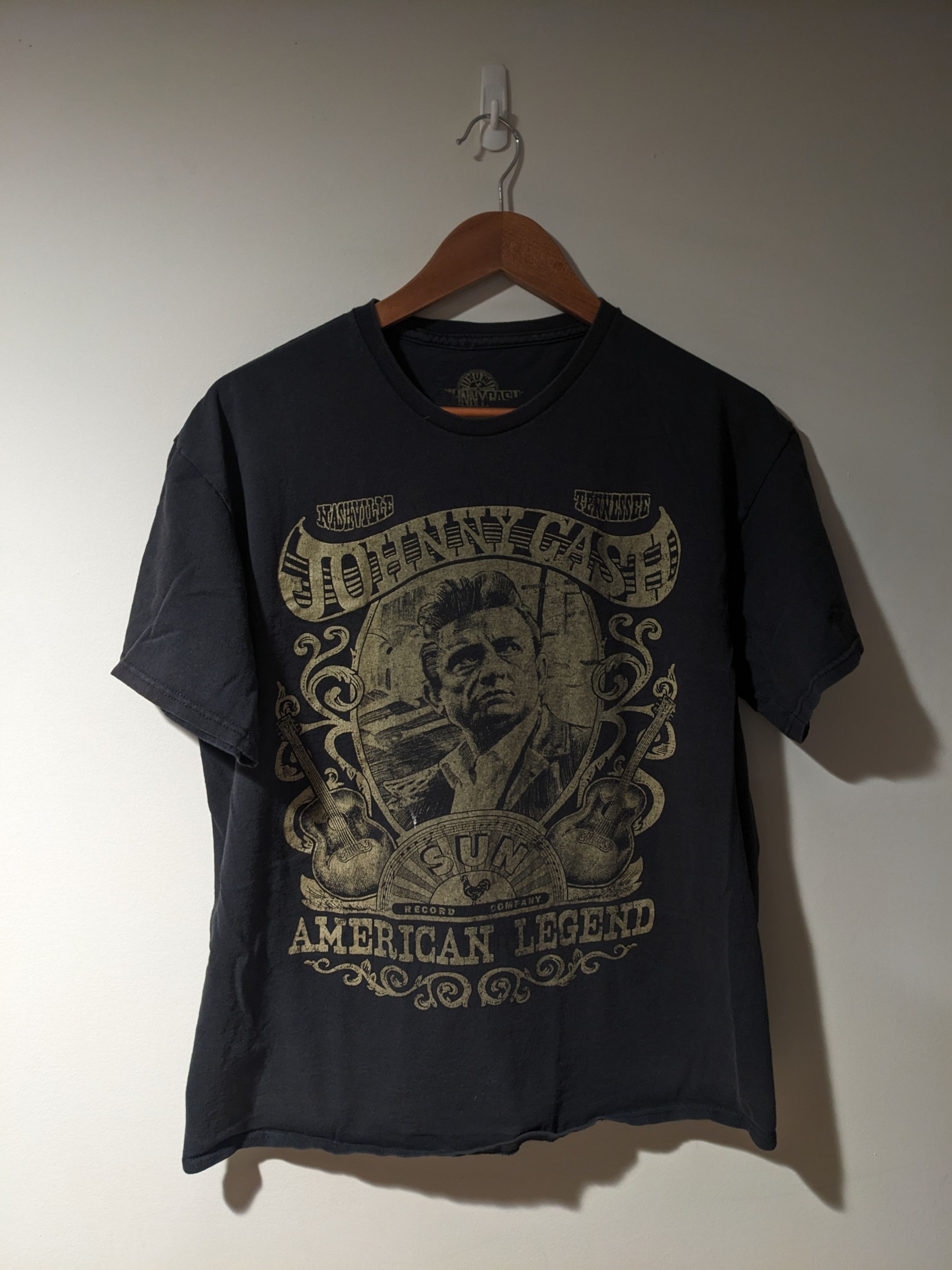 Band Tees × Vintage Vintage 2010's Johnny Cash American Legend Country T-Shirt Size US L / EU 52-54 / 3 - 1 Thumbnail