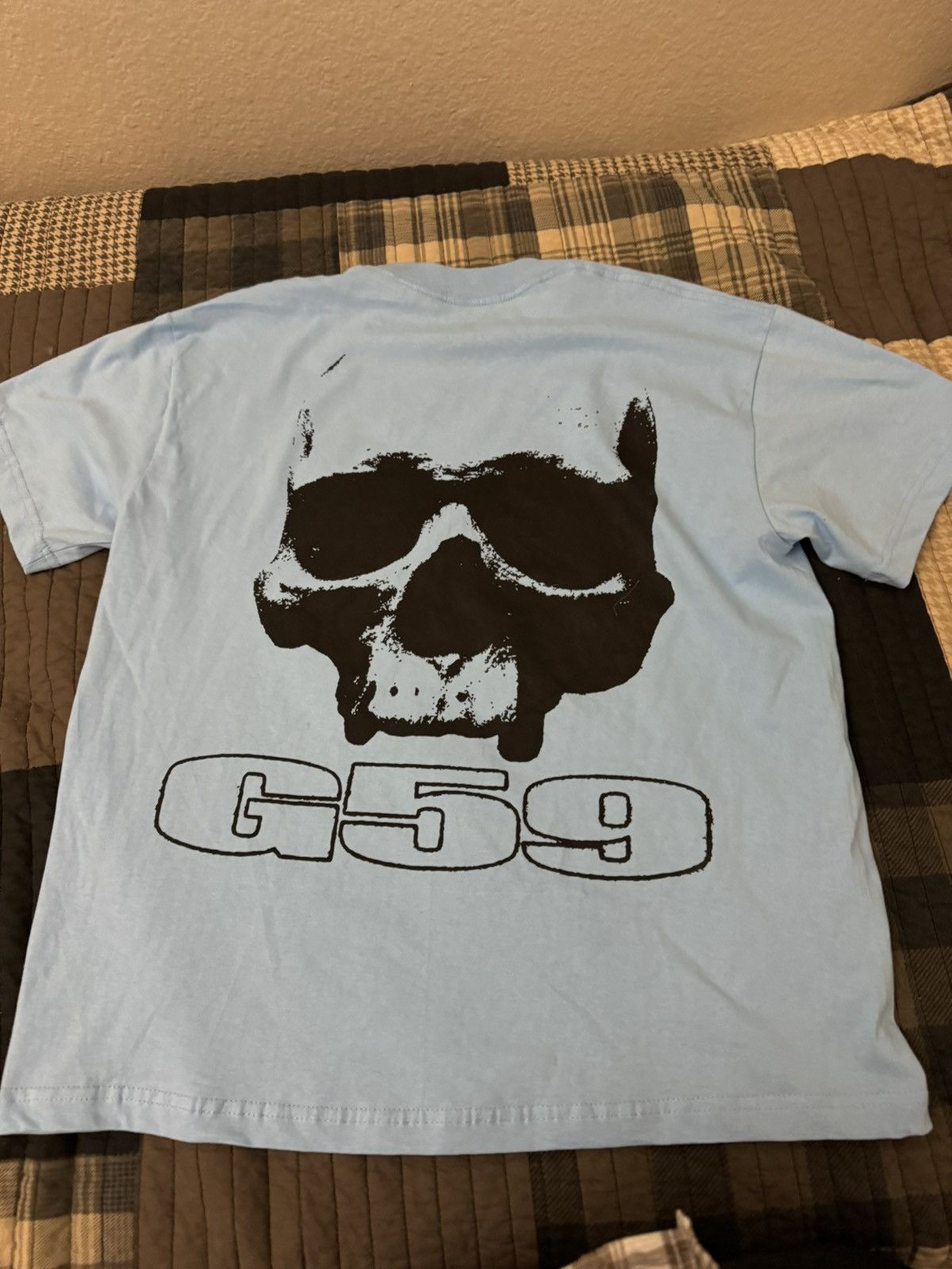 G59 Records $uicideboy$ Grey Day 2024 Light Blue Essentials Tee Large Size US L / EU 52-54 / 3 - 2 Thumbnail