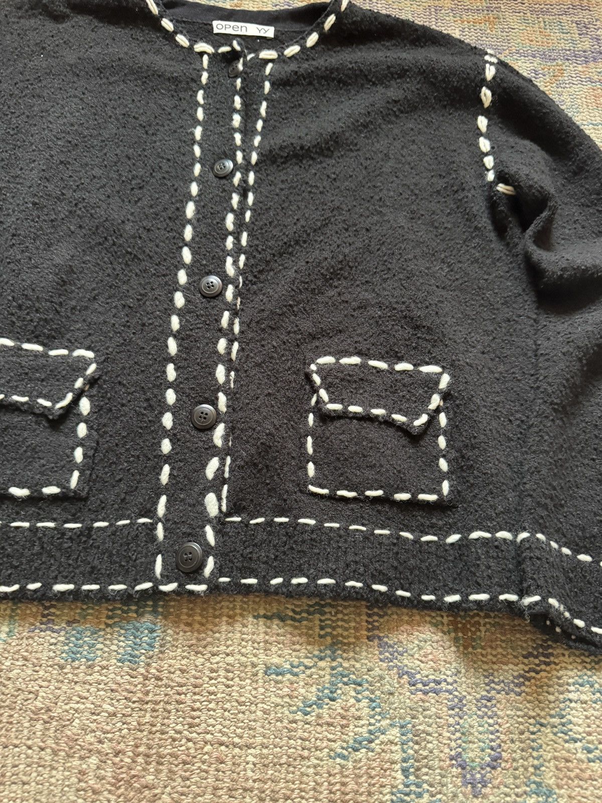 OPEN YY Open Yy ssense exclusive black cardigan Size M / US 6-8 / IT 42-44 - 2 Thumbnail