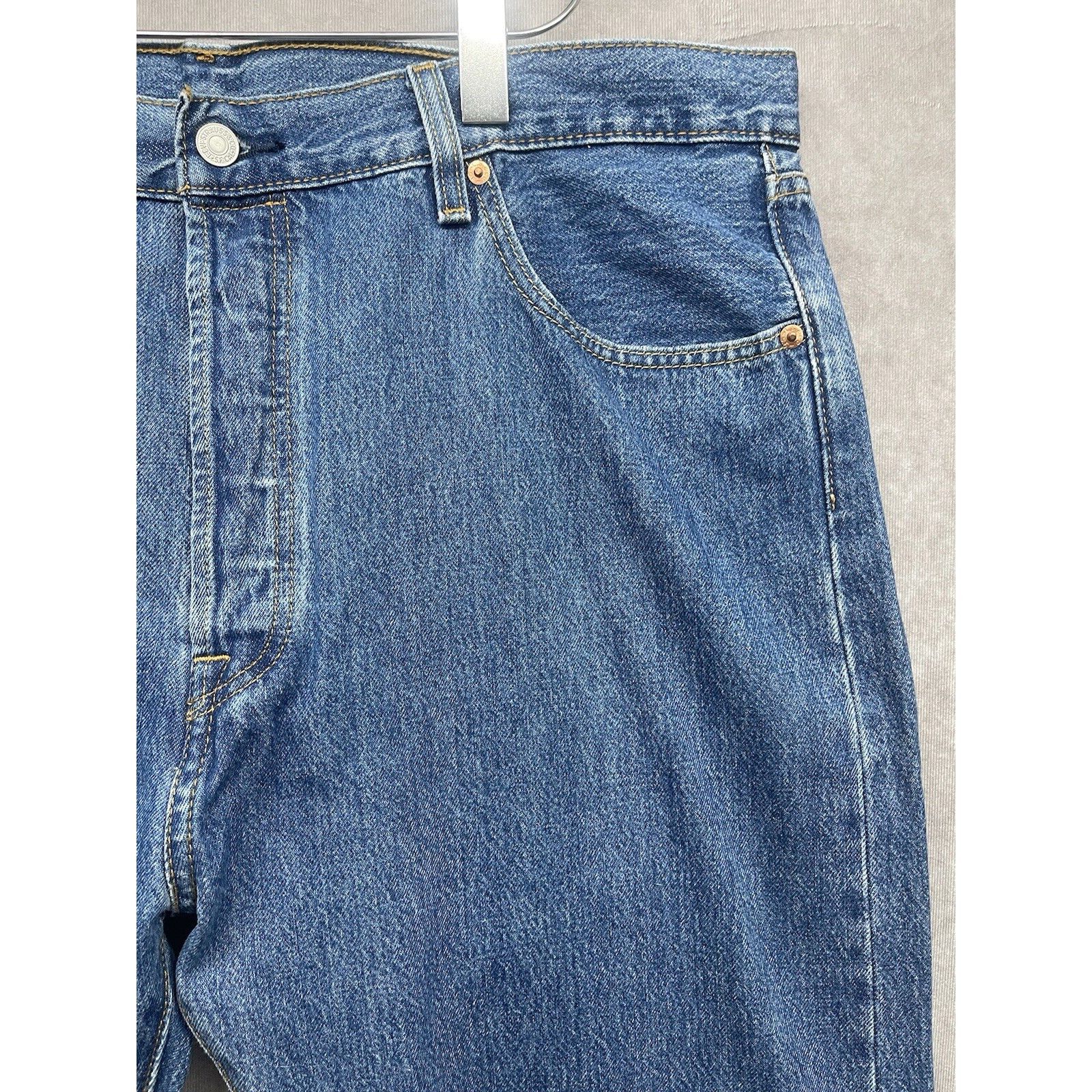 Levi's 90s Levi’s 501 Jeans Mens 40 X 29 WPL423 Button Fly Blue Li Size US 40 / EU 56 - 5 Thumbnail