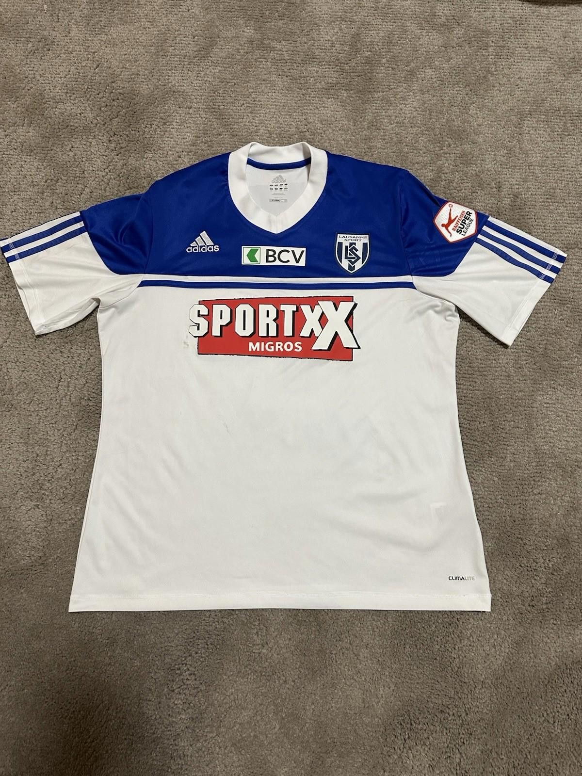 Adidas LAUSANNE SPORT 2011 2012 HOME FOOTBALL SHIRT SOCCER JERSEY Size US XL / EU 56 / 4 - 1 Thumbnail