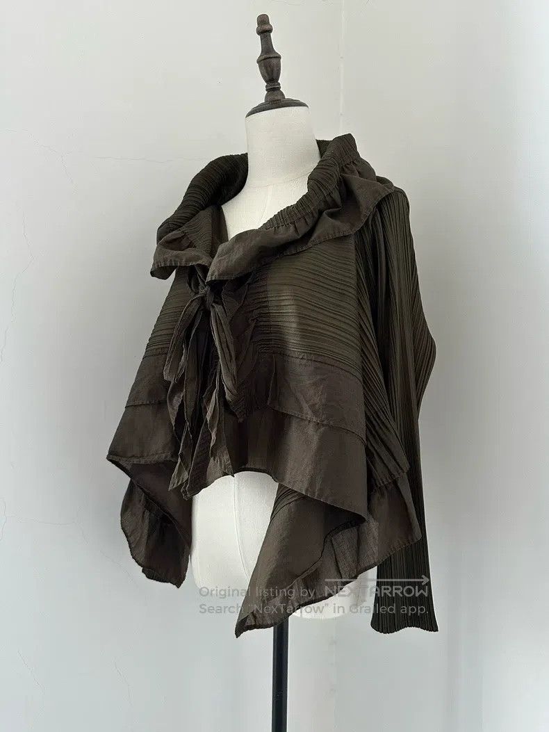 Issey Miyake Issey Miyake Brown Jacket Size L / US 10 / IT 46 - 2 Thumbnail