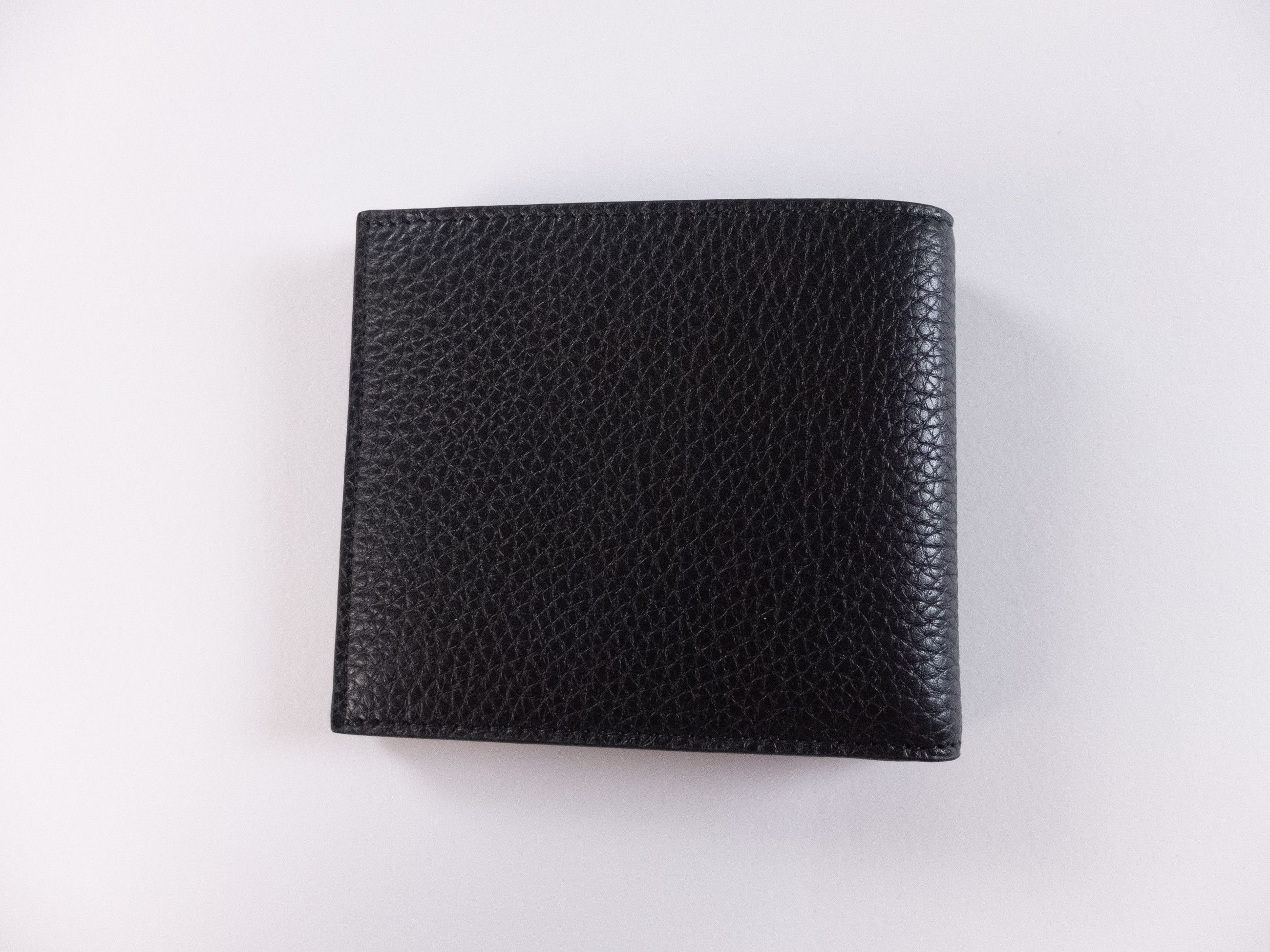 Prada PRADA black enamel triangle logo leather bifold wallet Size ONE SIZE - 3 Thumbnail