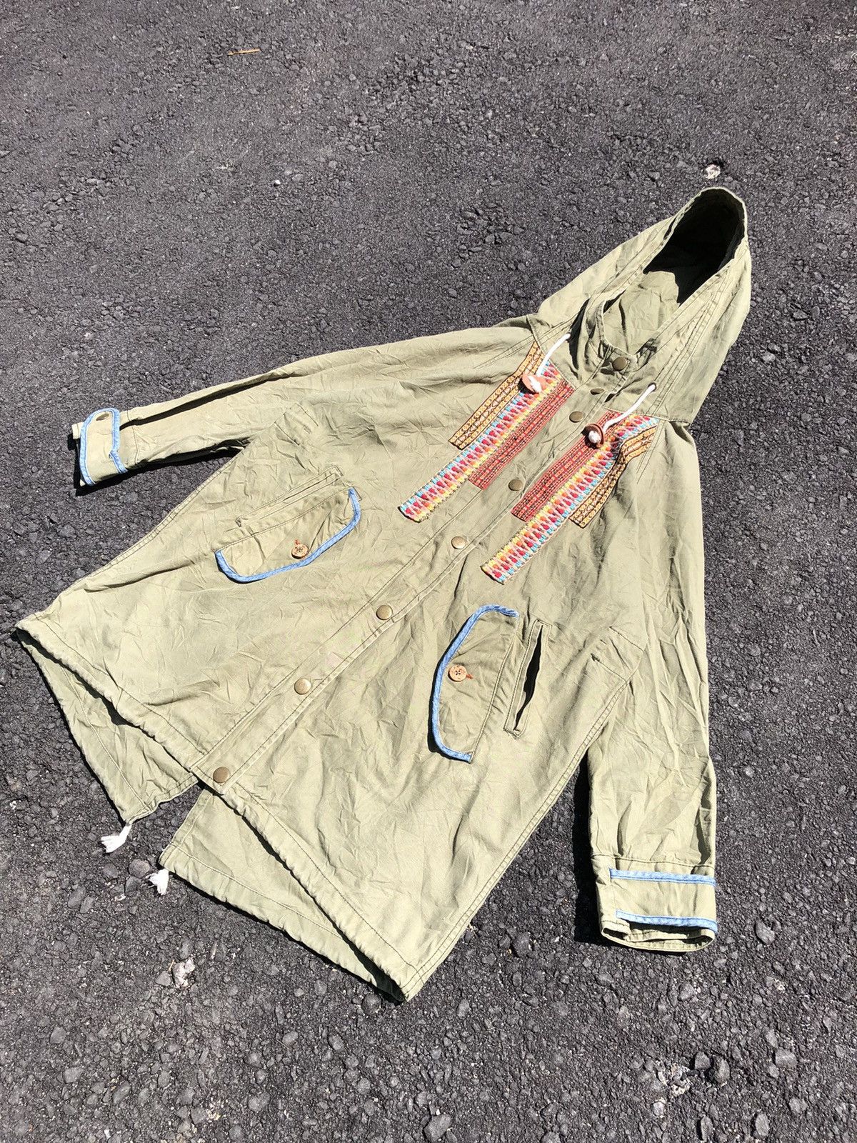 Japanese Brand Vintage 90s Titicaca Navajo Parka Hoodies Size L / US 10 / IT 46 - 4 Thumbnail