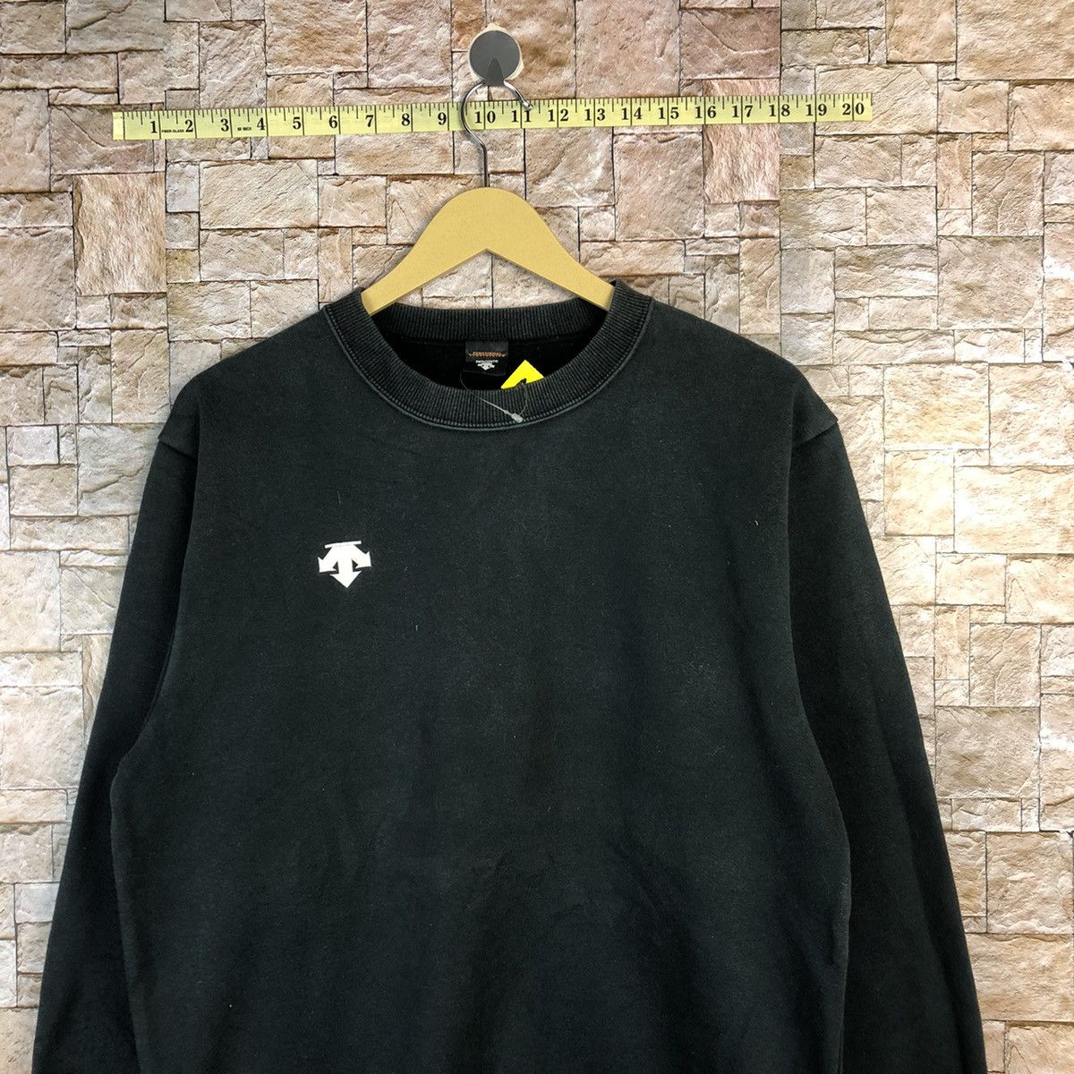 Descente × Vintage Descente vintage Black Sweatshirt #A527 Size US M / EU 48-50 / 2 - 2 Thumbnail
