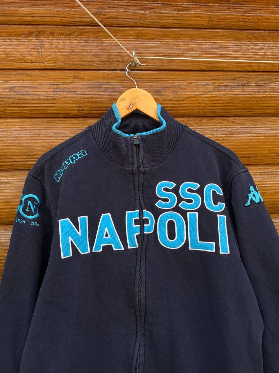 Kappa Vintage Kappa Napoli Football Jacket Track Soccer Size L Size US L / EU 52-54 / 3 - 2 Thumbnail