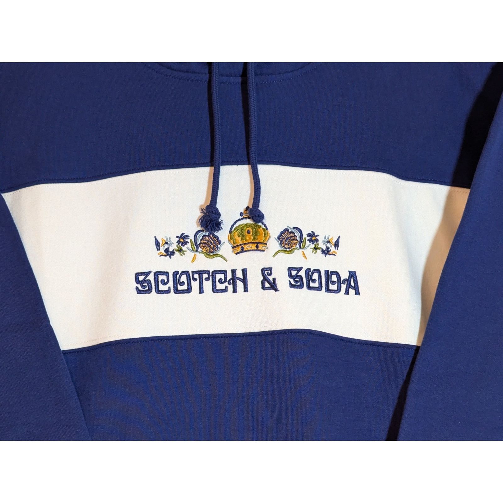 Scotch & Soda Scotch & Soda Embroidered Relaxed Fit Fleece Evening Skies Size US XL / EU 56 / 4 - 2 Thumbnail