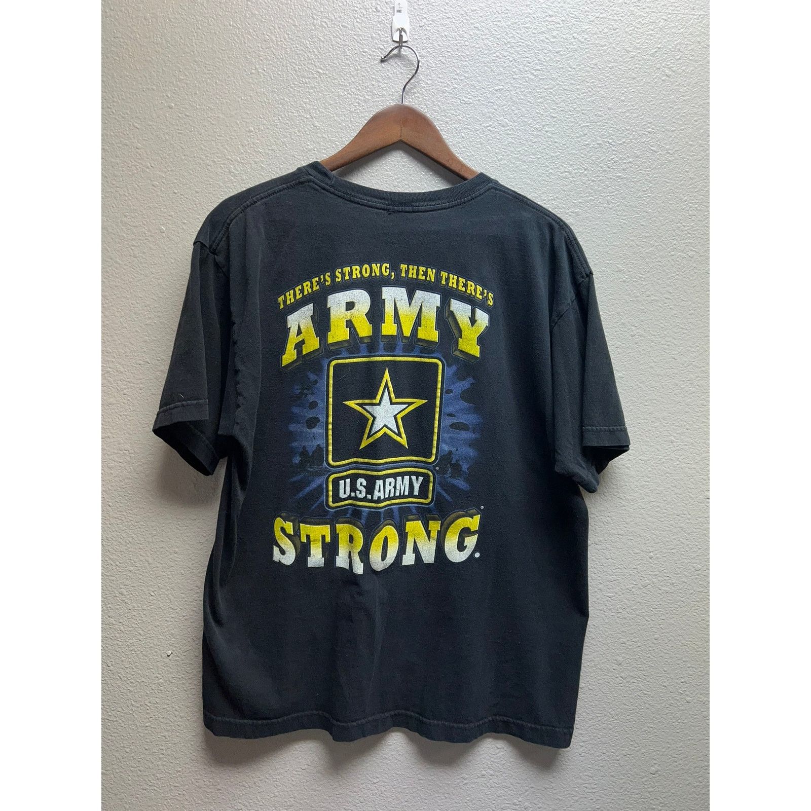 Vintage Vintage Army Shirt United States US USA Black 3D Tee Large Size US L / EU 52-54 / 3 - 6 Thumbnail