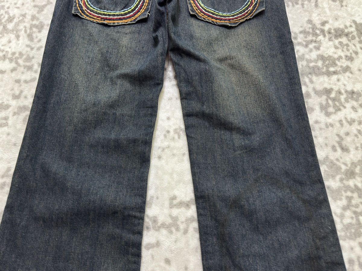 True Religion True Religion Billy Super T Rainbow Stitch Straight Leg Size US 33 - 12 Thumbnail