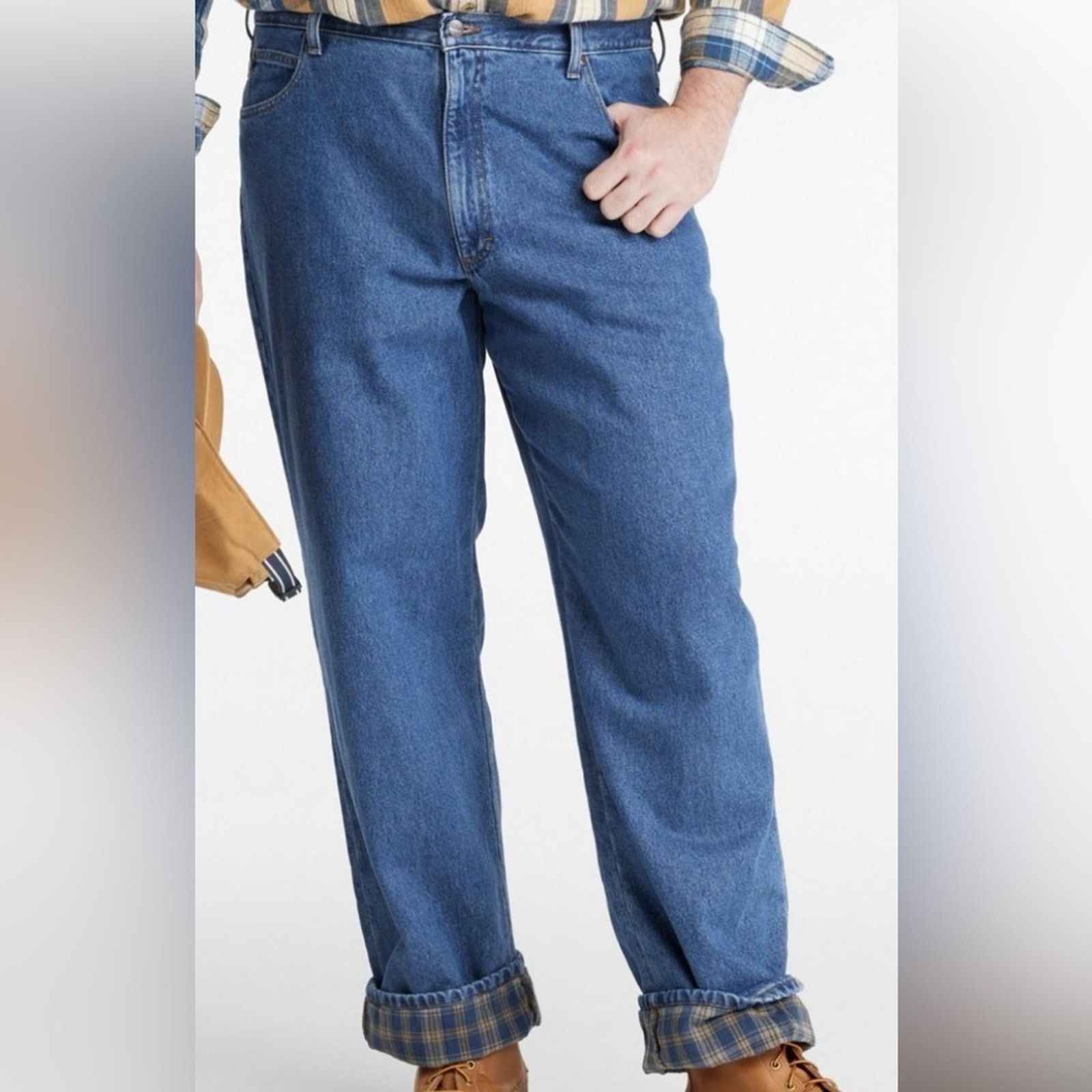 L.L. Bean L.L. Bean Blue Relaxed Jeans Straight Leg Size US 34 / EU 50 - 1 Thumbnail