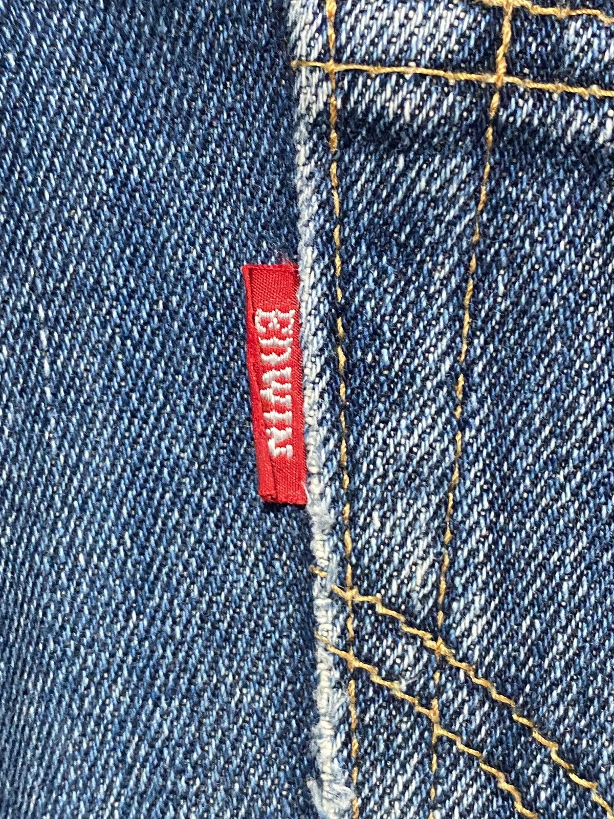 Edwin Vintage Japanese Brand Edwin 503 Faded Wash Distressed Jeans Size US 33 - 11 Thumbnail
