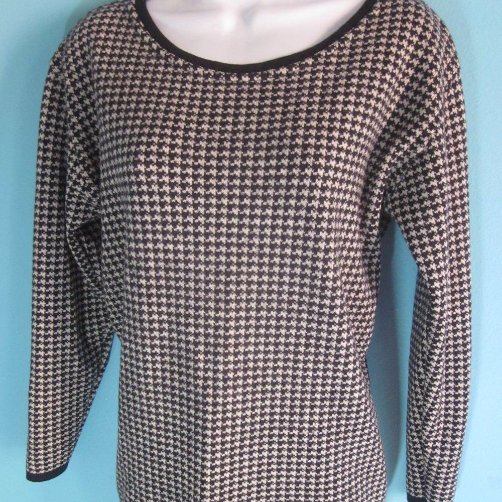 J Ferrar J Ferrar Vintage Wool Houndstooth Sweater Size M Size M / US 6-8 / IT 42-44 - 7 Thumbnail