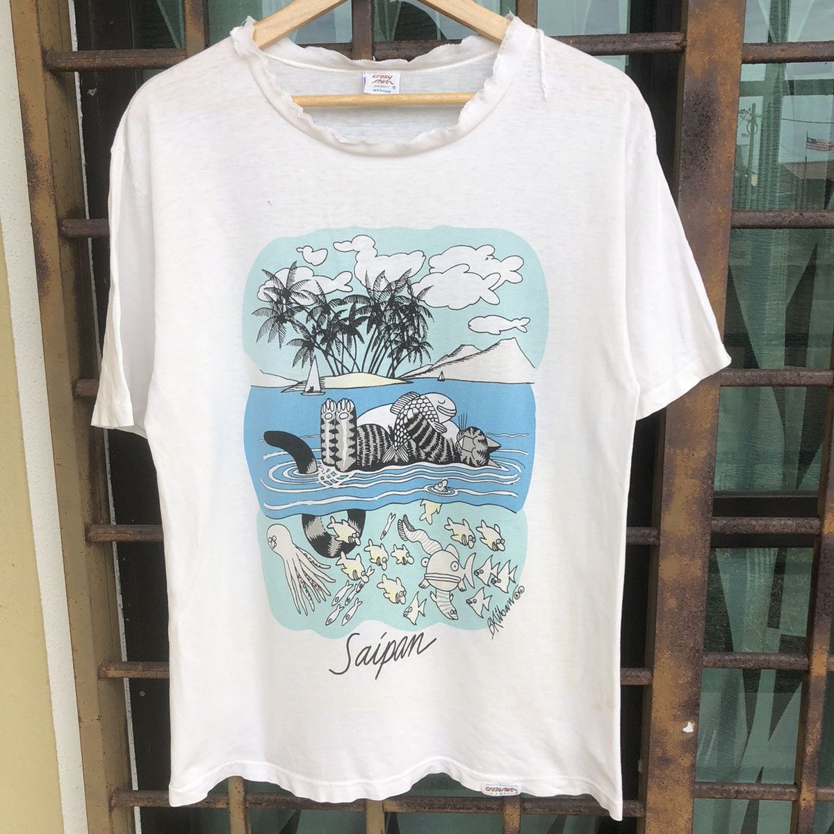 Vintage 90’ Hawai Saipan Japan Shirt Size US M / EU 48-50 / 2 - 1 Thumbnail