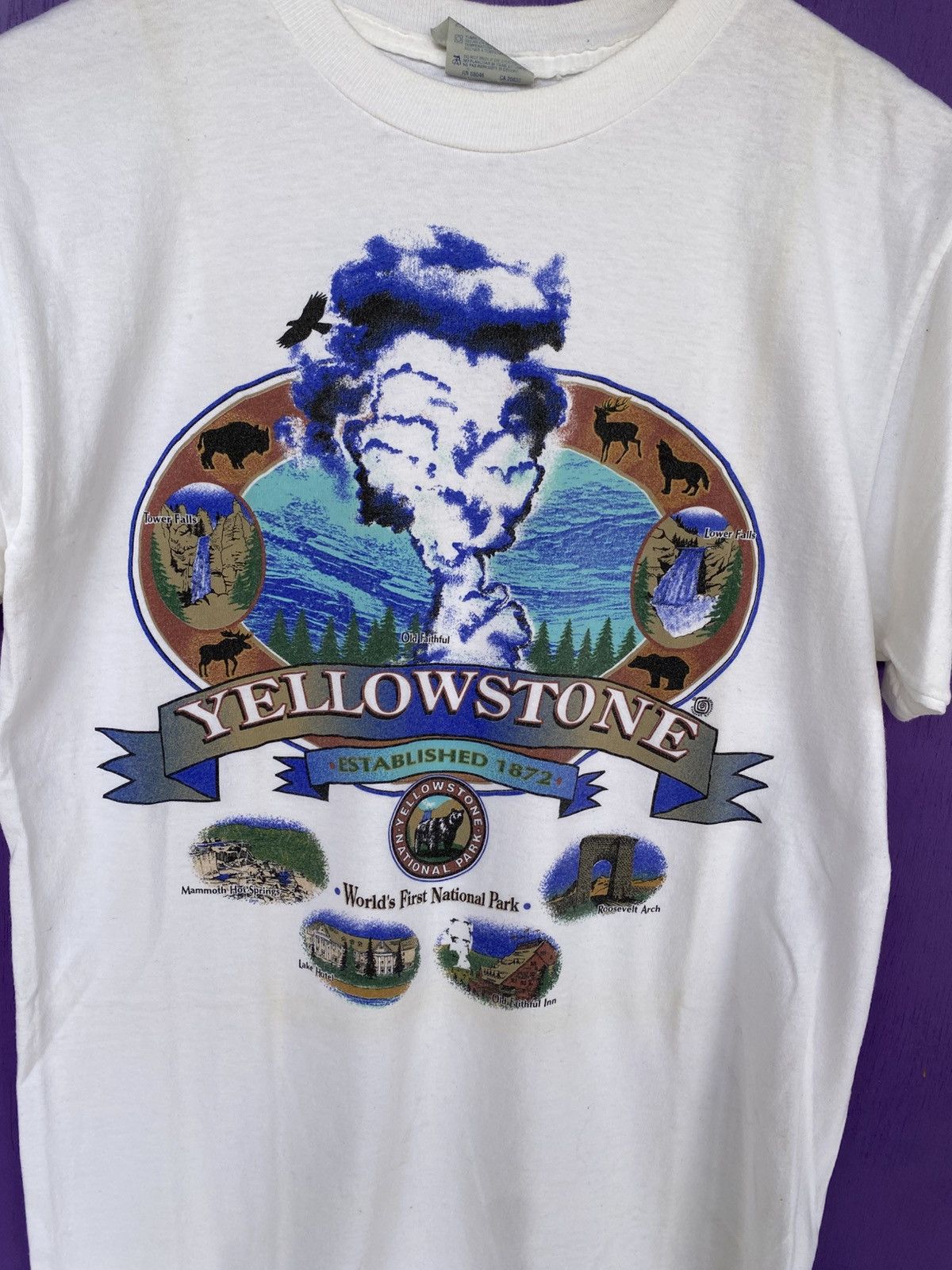 Other Vintage 90s Yellowstone national park t-shirt Size US M / EU 48-50 / 2 - 3 Thumbnail