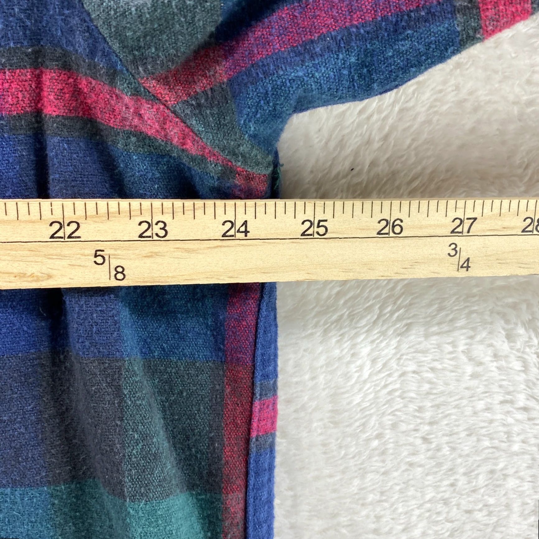Vintage VINTAGE LL Bean Mens Large Tall Plaid Flannel Button Up Long Sleeve Shirt Cotton Size US L / EU 52-54 / 3 - 7 Thumbnail