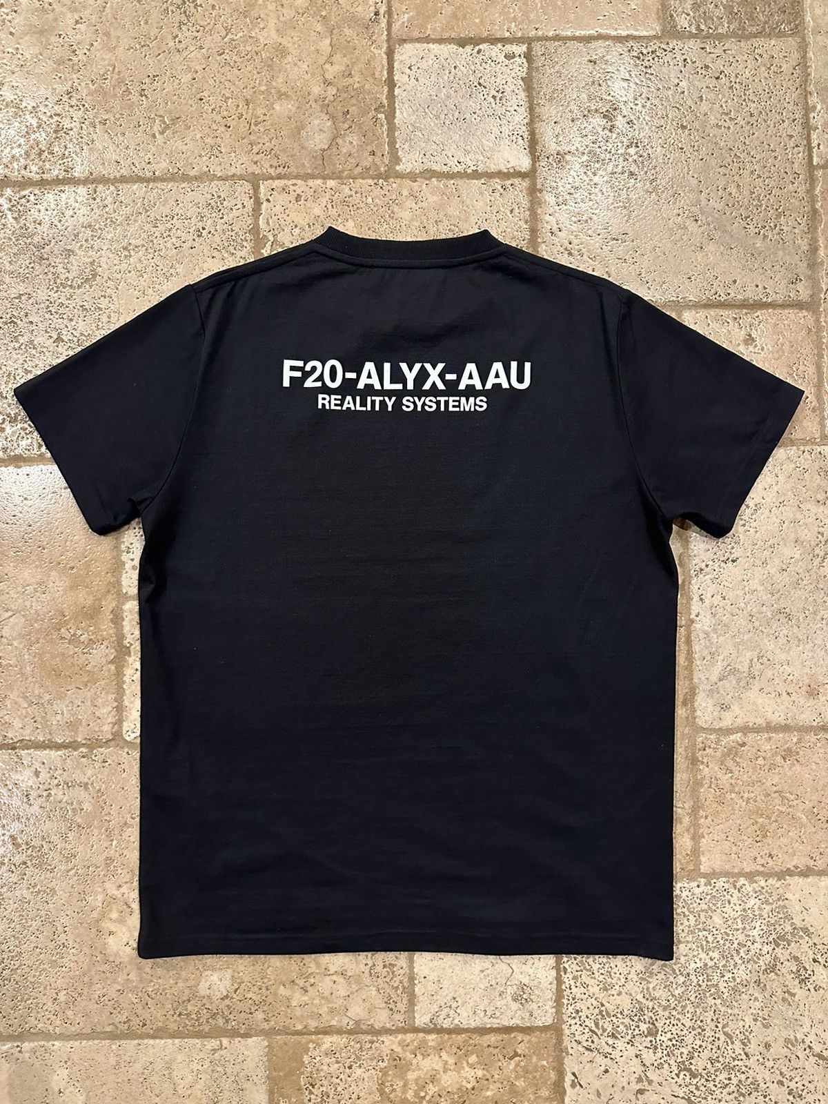 1017 ALYX 9SM 1017 Alyx 9SM Logo Reality Systems Black T-Shirt Size US XL / EU 56 / 4 - 4 Thumbnail