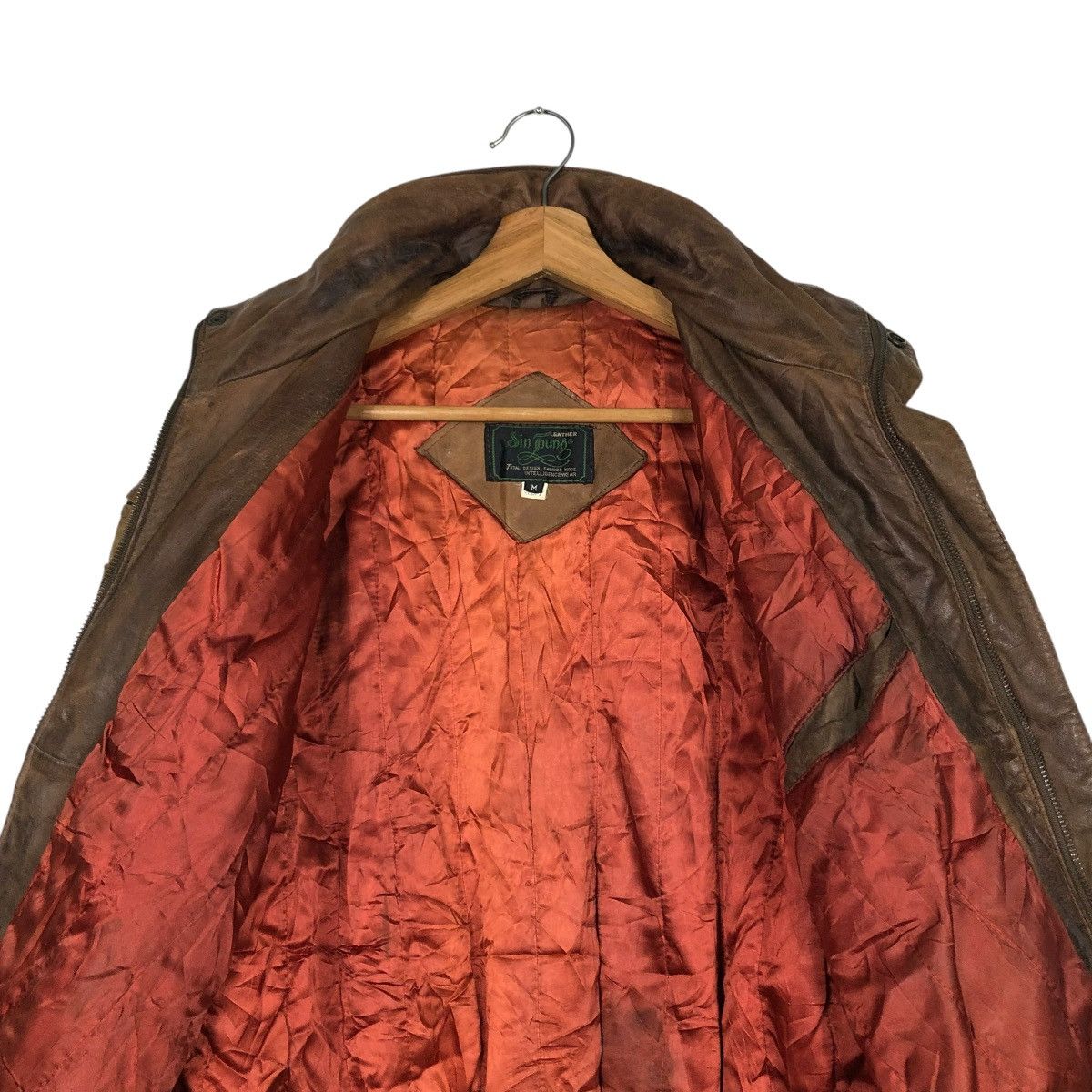Japanese Brand 🔥VINTAGE LEATHER JACKET BOMBER SIN THUNG ISSEY MIYAKE Size US M / EU 48-50 / 2 - 16 Thumbnail
