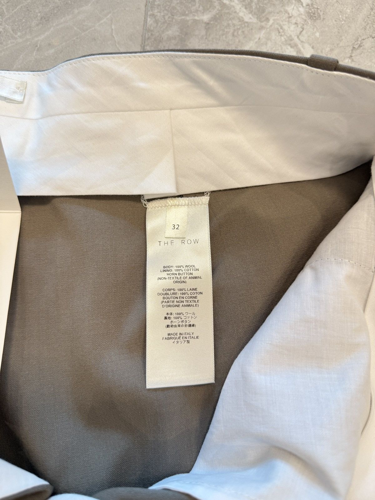 The Row The Row Mikeno Pleated Wool Pants Size US 32 / EU 48 - 12 Thumbnail