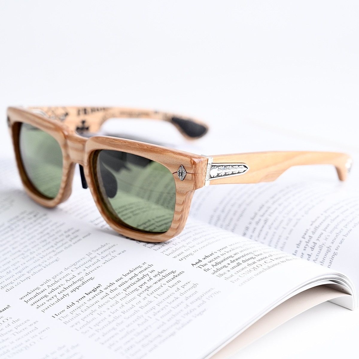 Chrome Hearts CHROME HEARTS LILITH WOOD PLYWOOD SUNGLASSES Size ONE SIZE - 7 Thumbnail