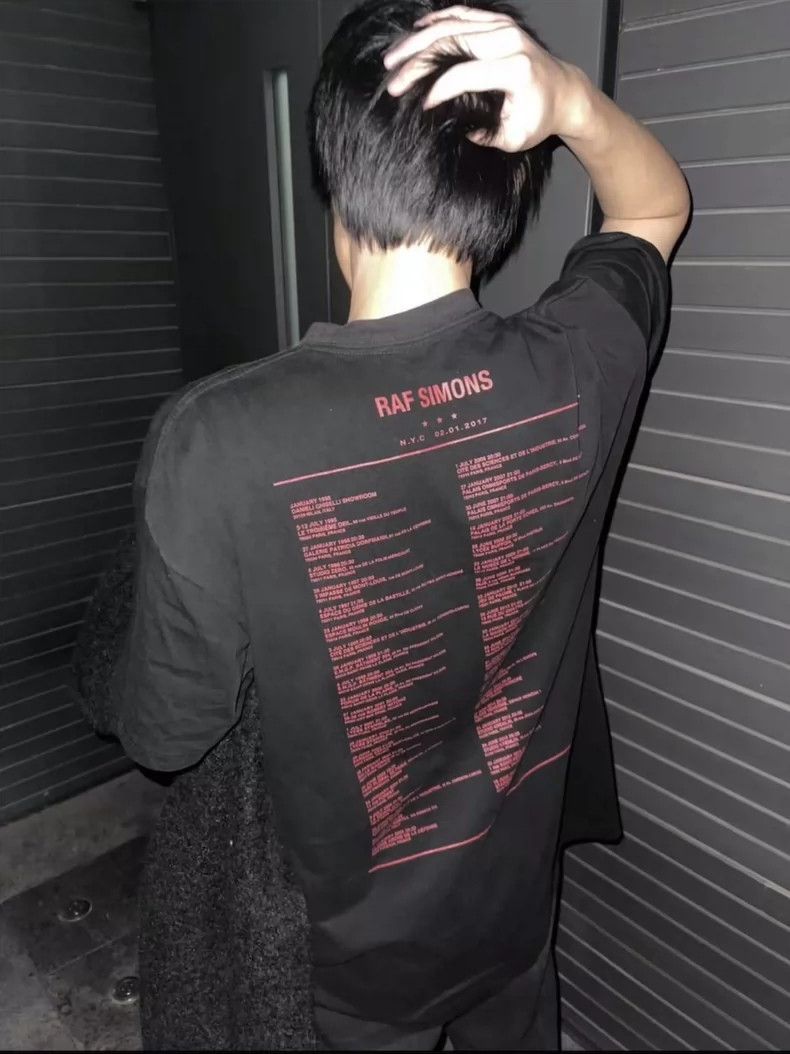 Raf Simons raf simons Barrage tour black orange short sleeves Size US L / EU 52-54 / 3 - 7 Thumbnail
